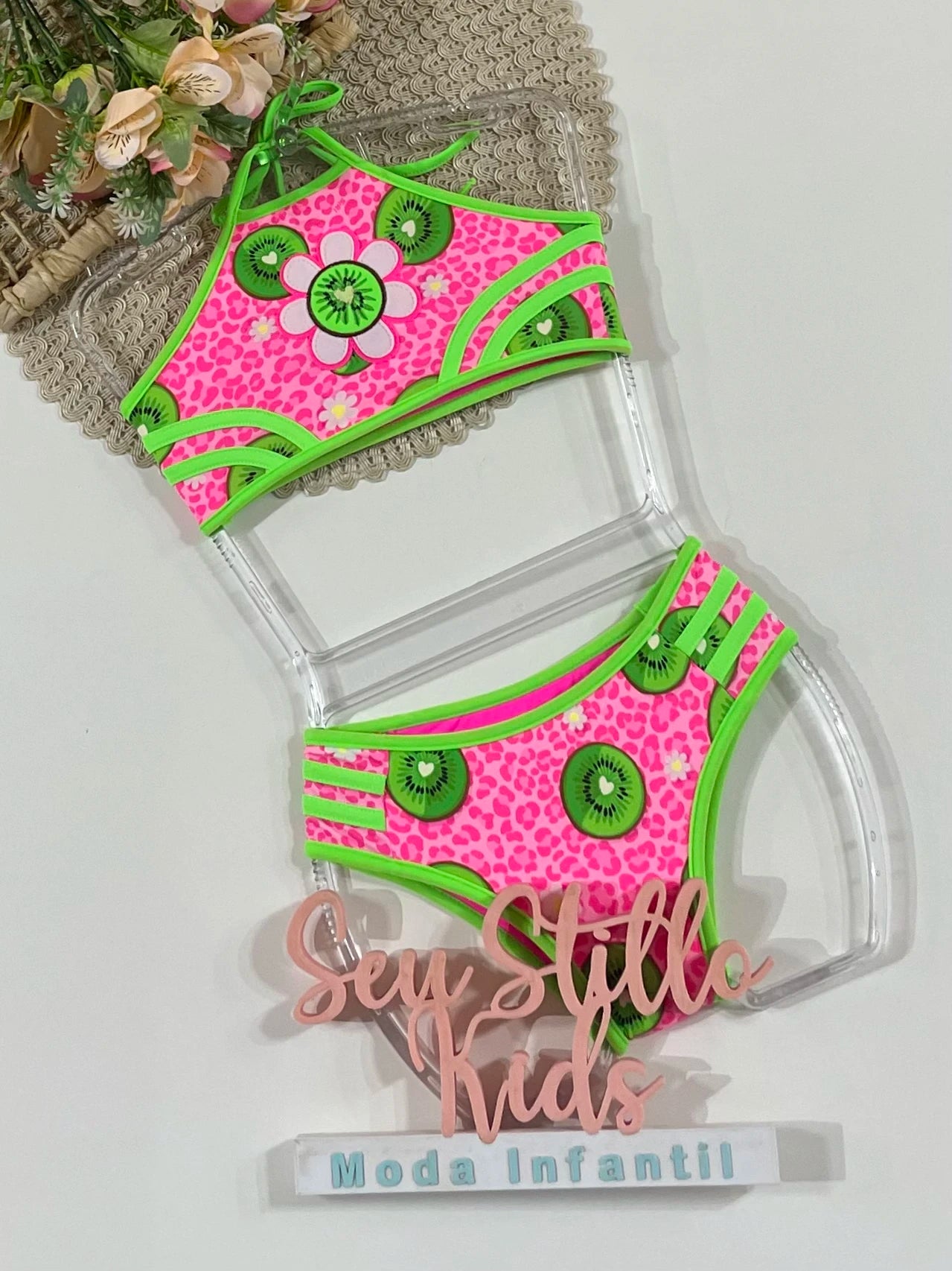 Biquíni Infantil Siri Kids Rosa Julia Kiwi 43216