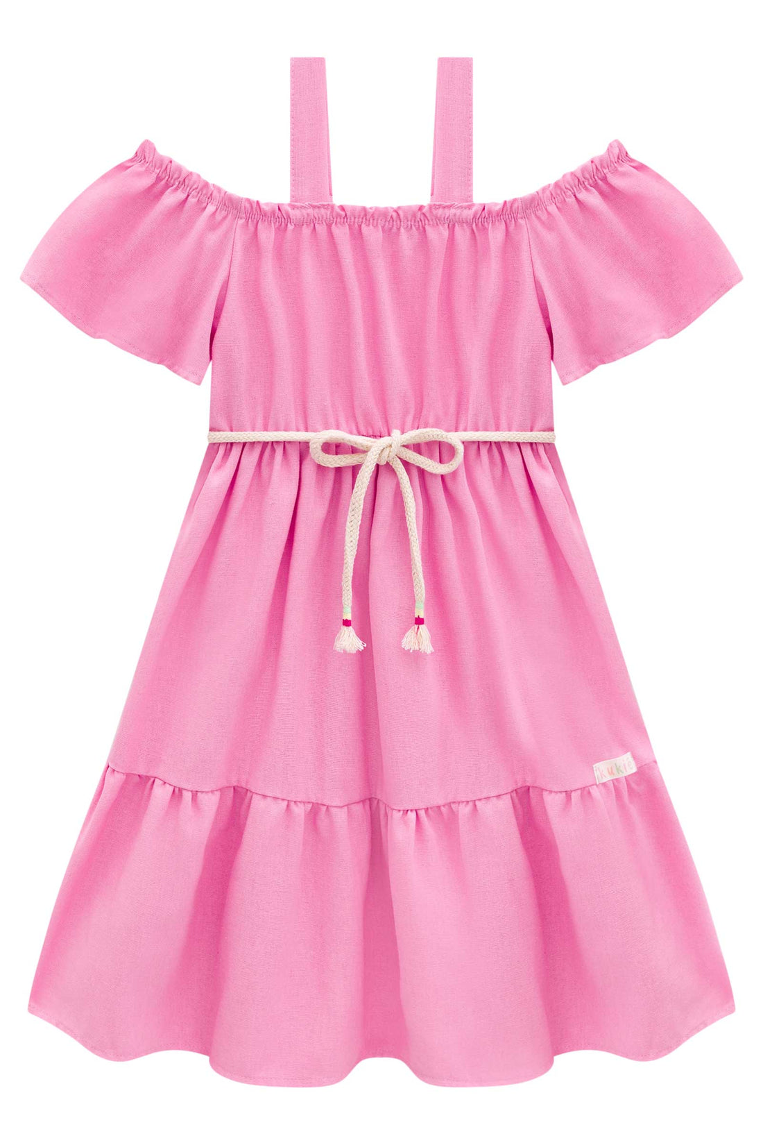 Vestido Infantil Kukie Verão Rosa