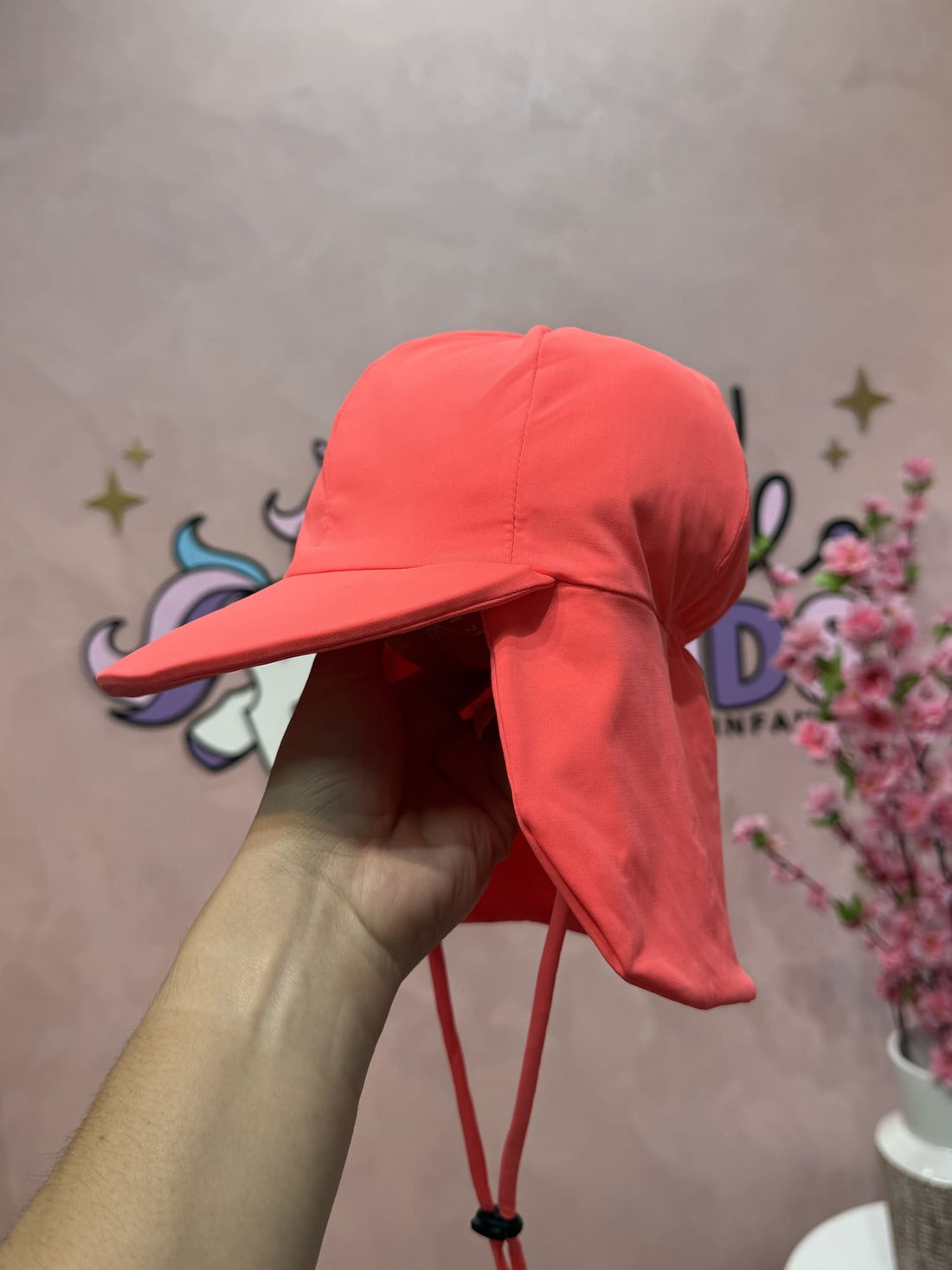 Chapéu Proteção UV infantil Siri Kids Laranja Neon