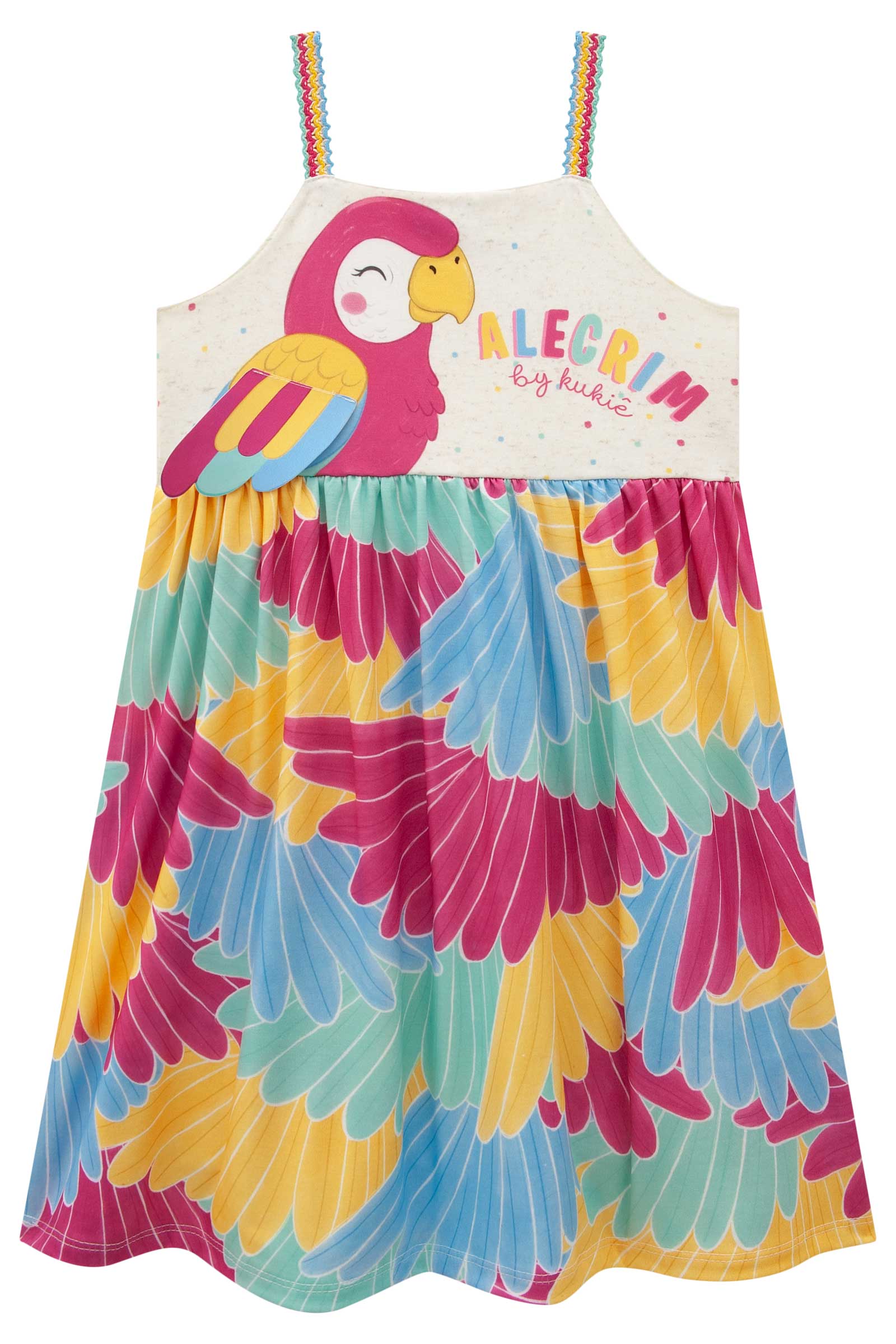Vestido Infantil Kukie Alecrim Verão Arara