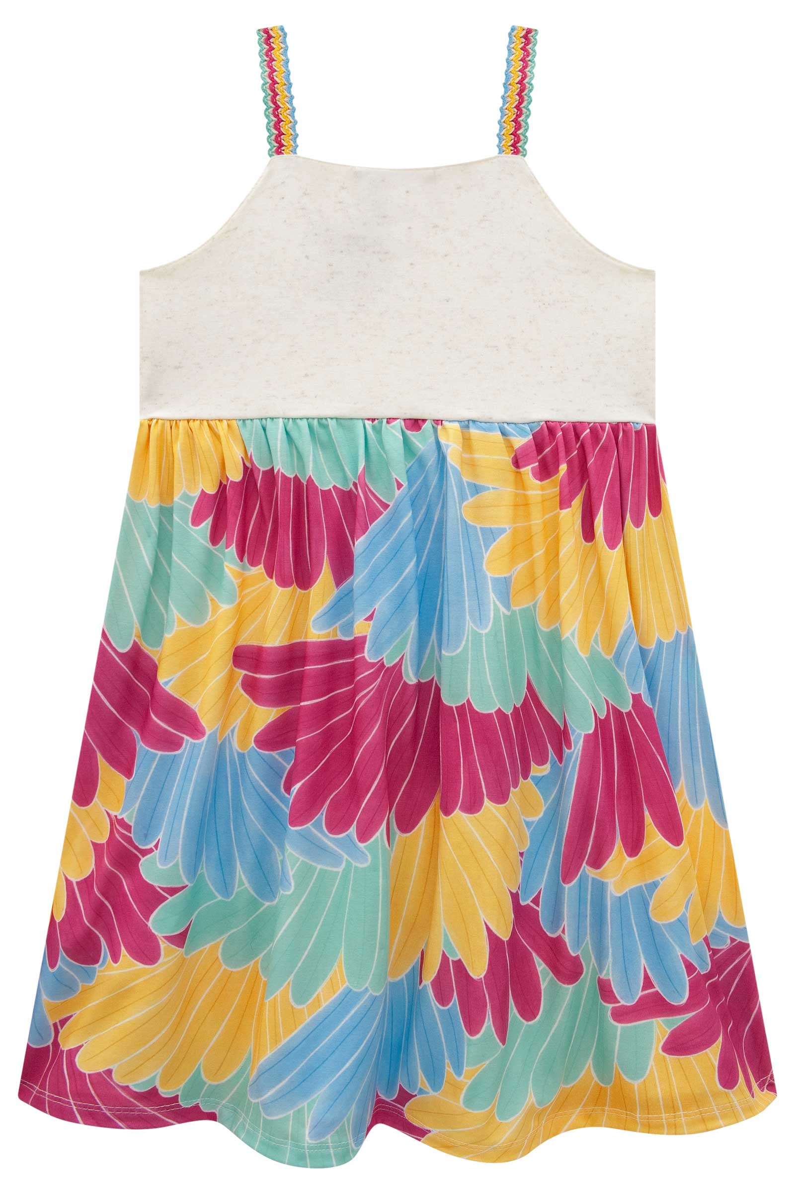 Vestido Infantil Kukie Alecrim Verão Arara
