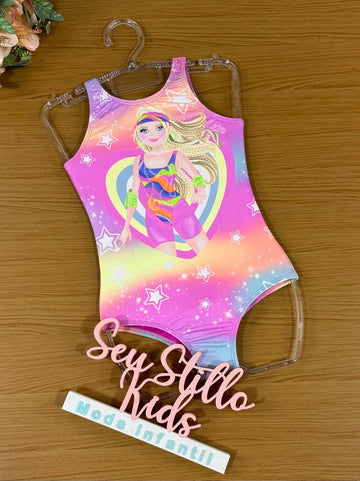 Maiô Infantil Kukie Verão Barbie Aventureira