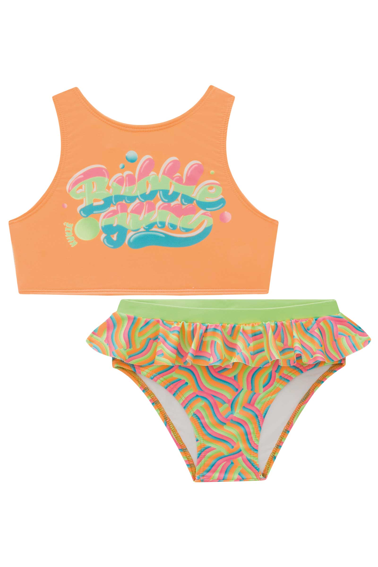 Biquíni Infantil Kukie Verão Colorido Neon