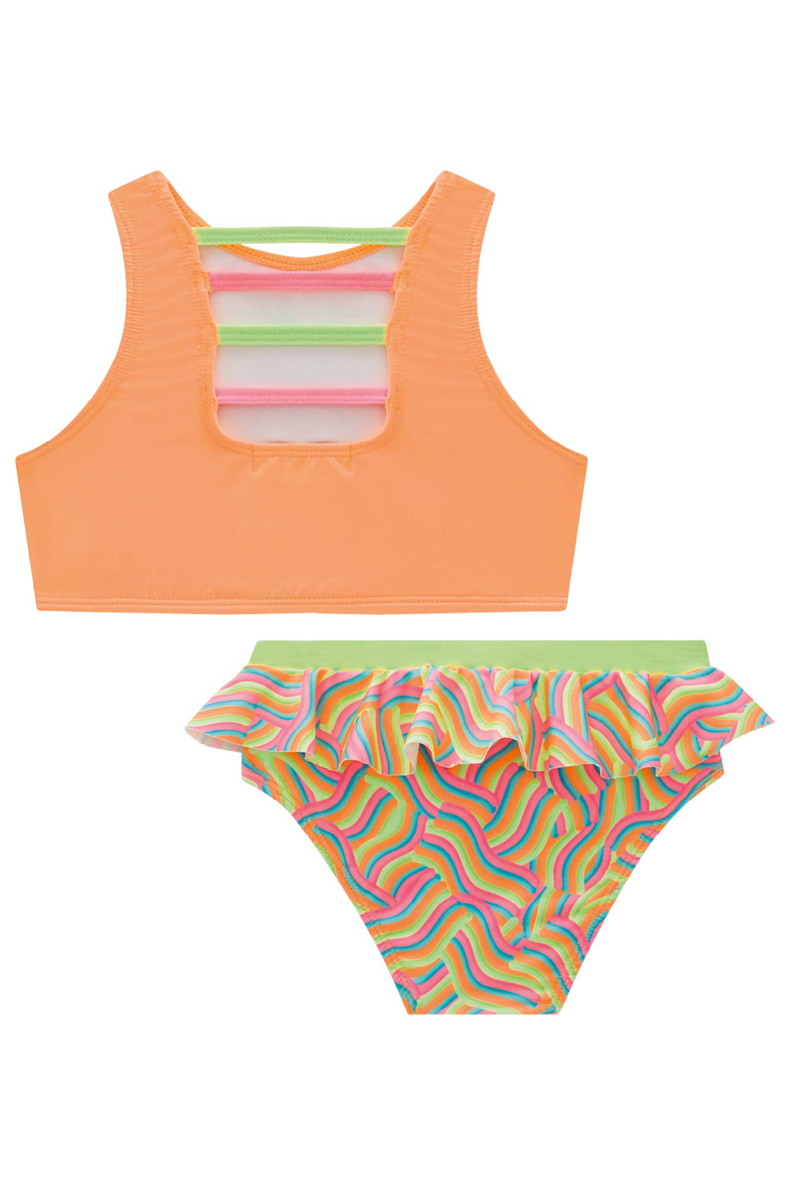Biquíni Infantil Kukie Verão Colorido Neon