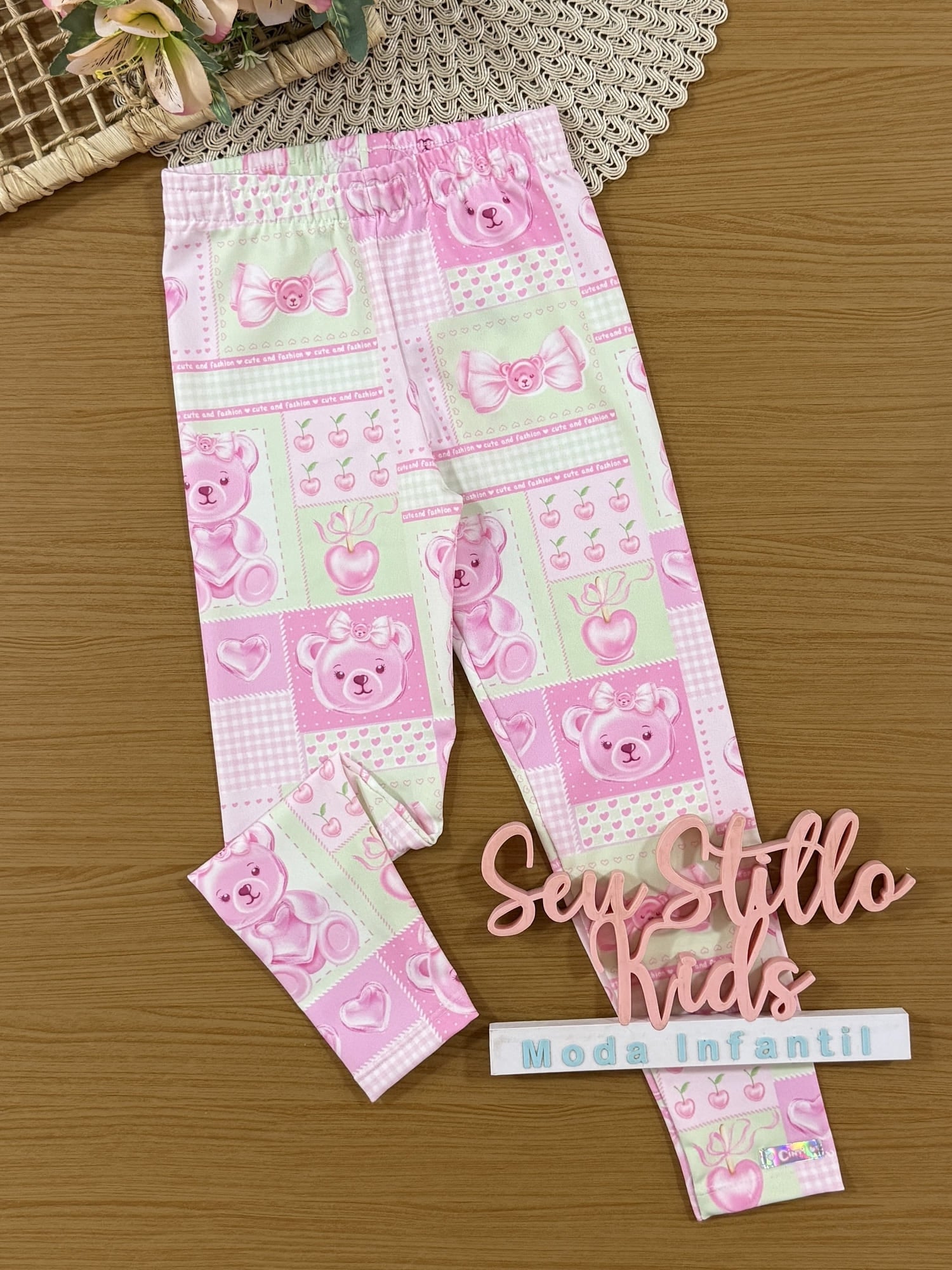 Calça Legging Infantil Cinti Verão Colorida Docinhos