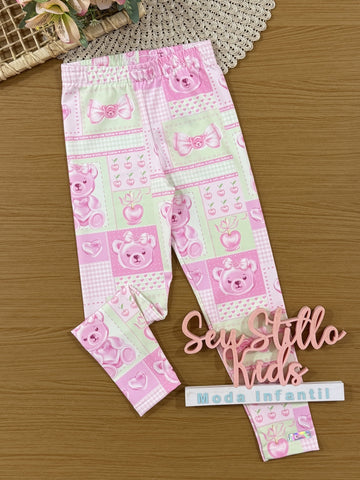 Calça Legging Infantil Cinti Verão Colorida Docinhos