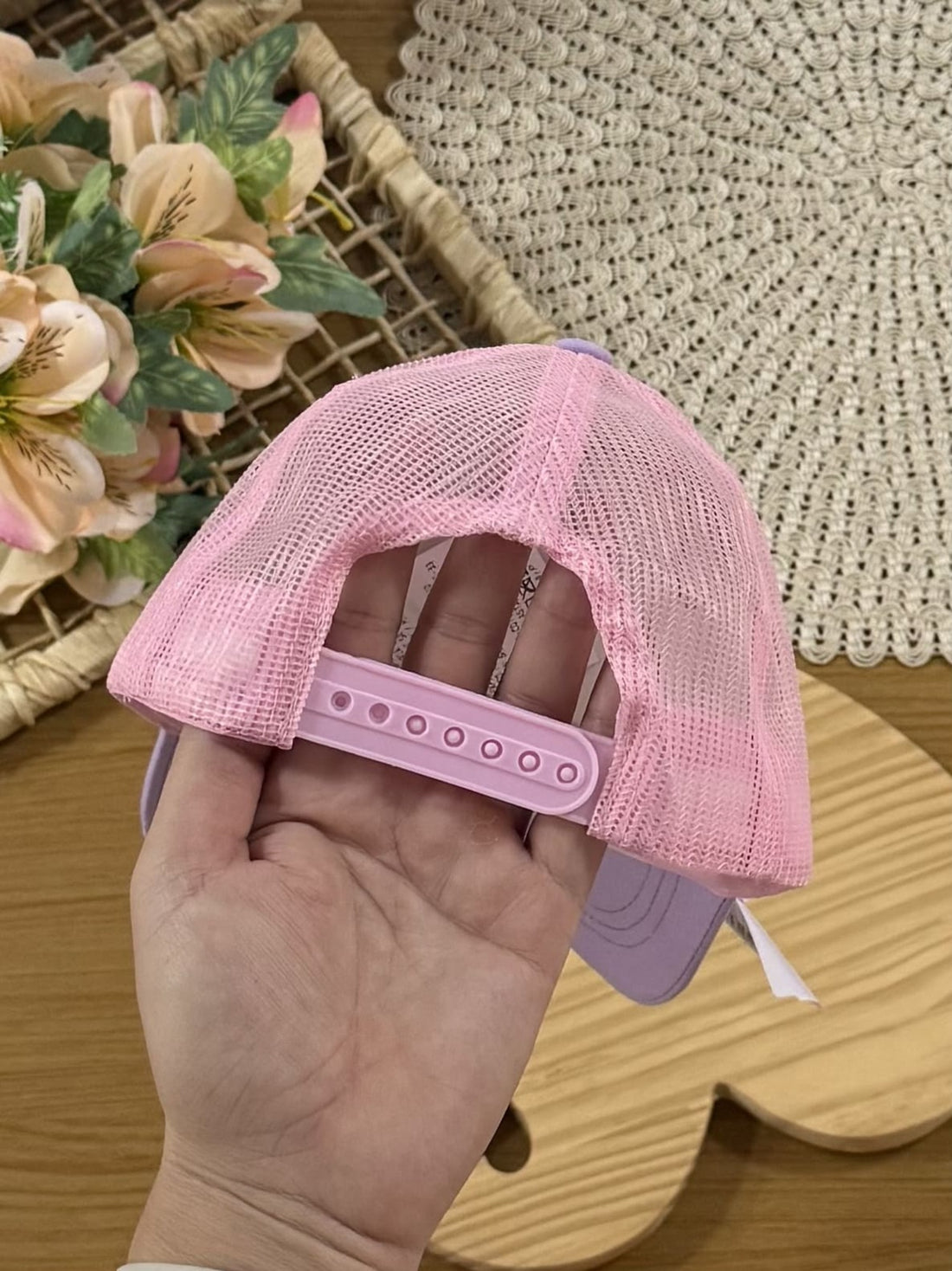 Boné Infantil Kukie Verão Bege Coração
