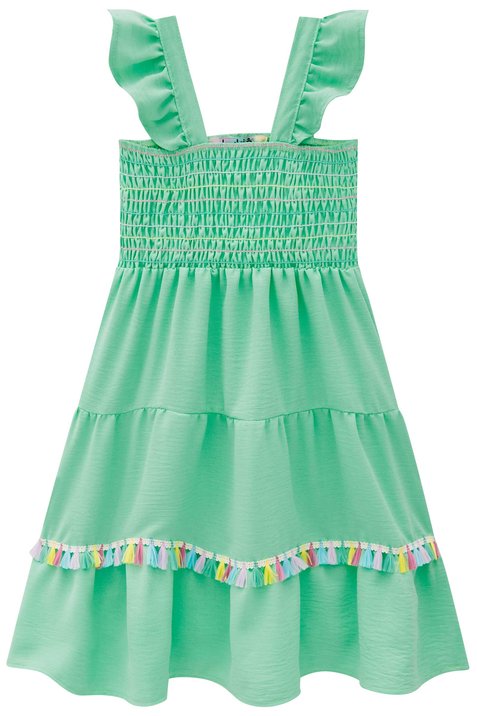 Vestido Infantil Kukie Verão Verde