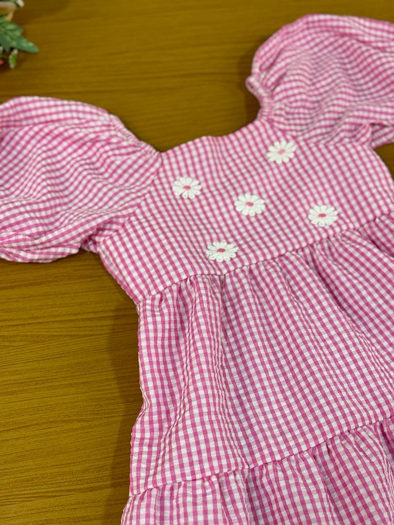 Vestido Infantil Kukie Verão Margarida