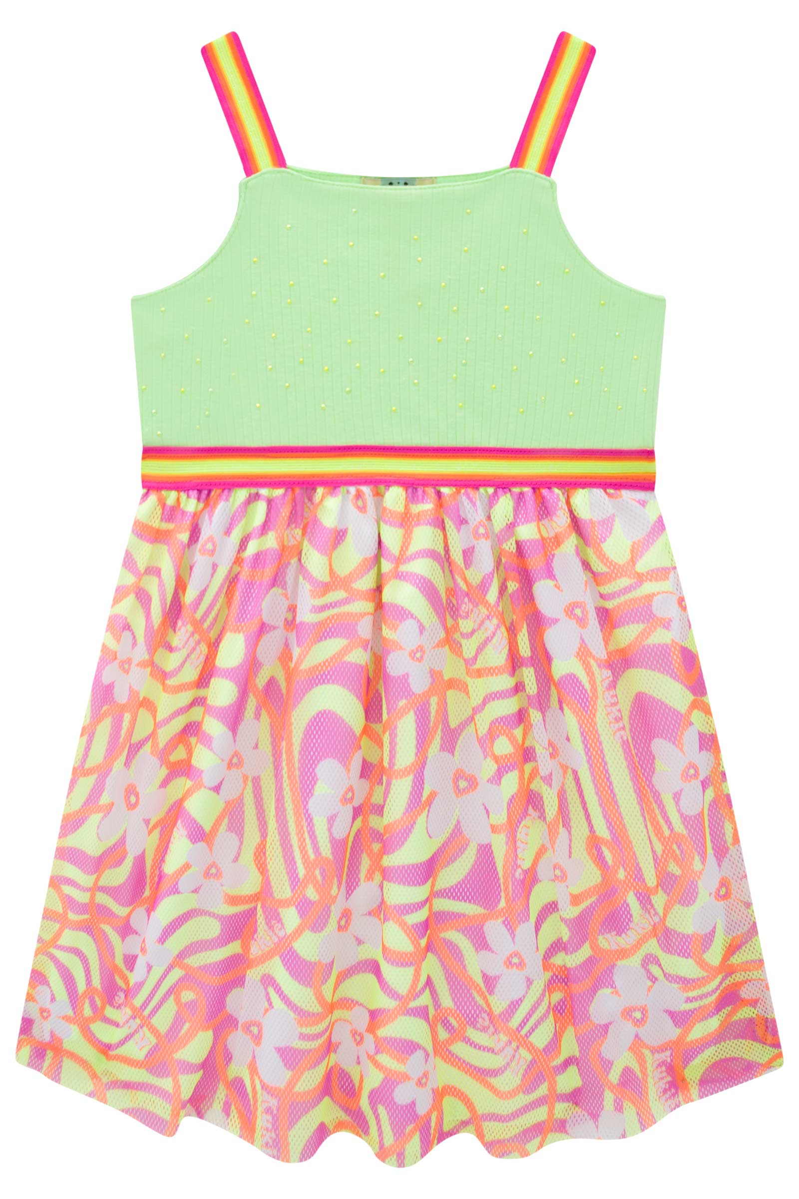 Vestido Infantil Kukie Verão Colorido