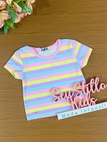Blusa Infantil Kukie Verão Colorida