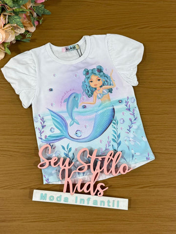 Blusa Infantil Kukie Verão Sereia