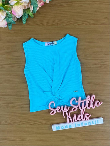 Blusa Infantil Kukie Verão Azul