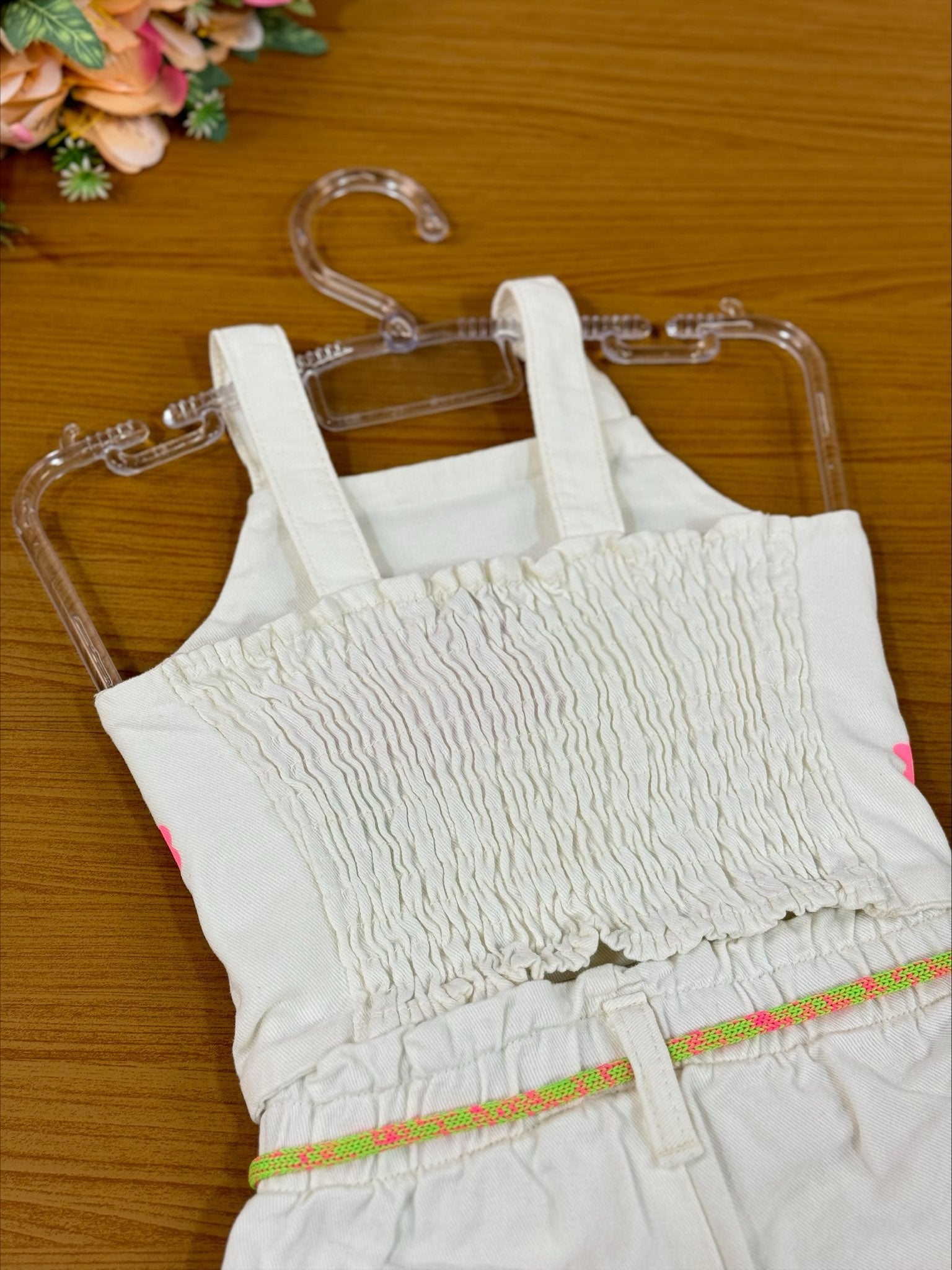 Conjunto Infantil Kukie Verão Com Shorts e Blusa Flor