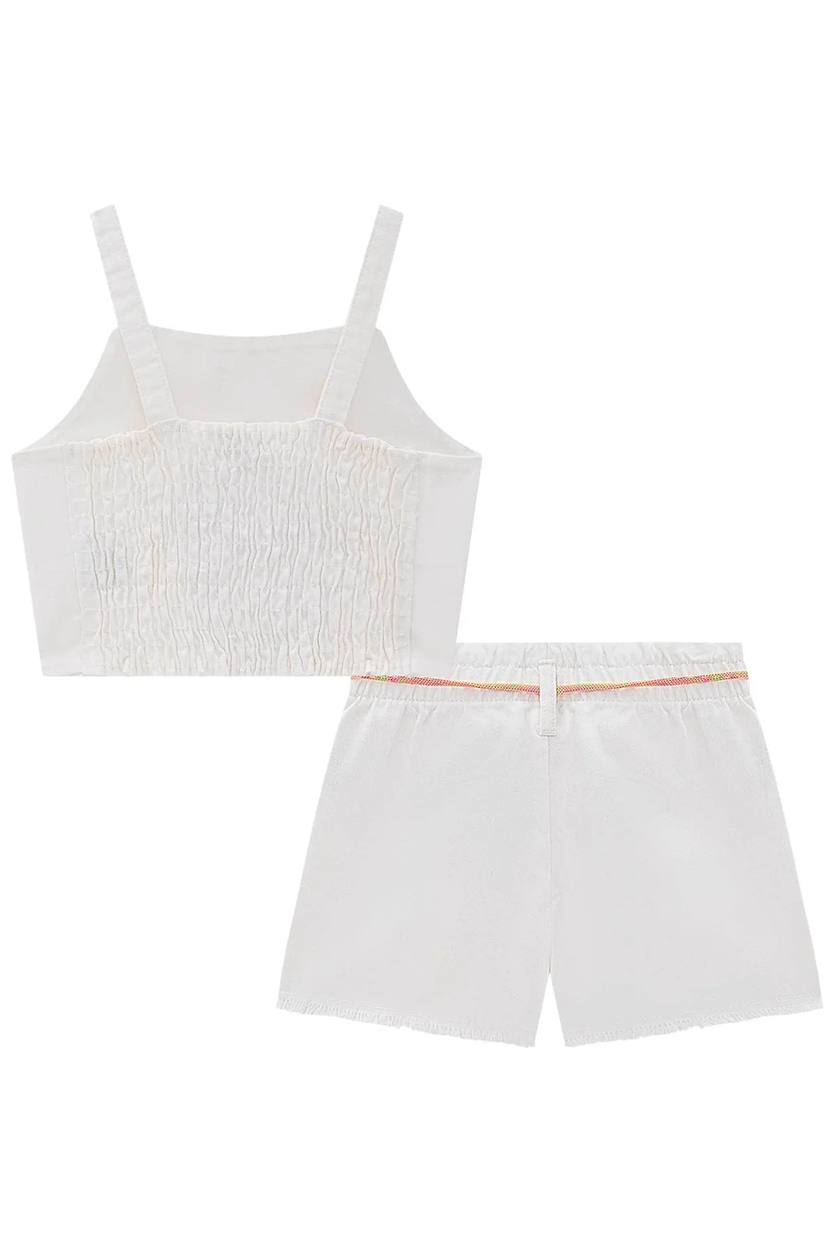 Conjunto Infantil Kukie Verão Com Shorts e Blusa Flor