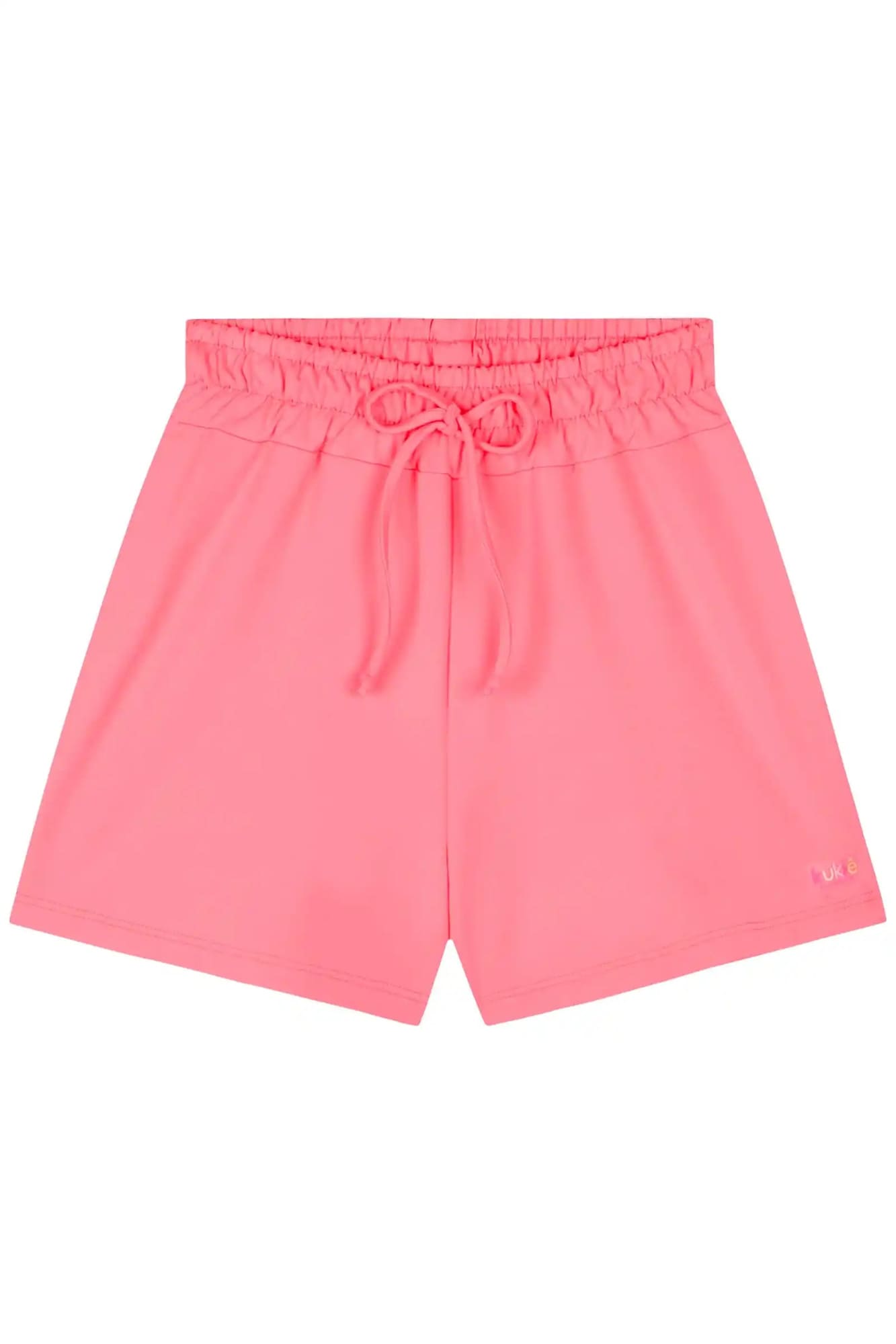 Shorts Infantil com Proteção Solar Kukiê Verão Rosa Neon