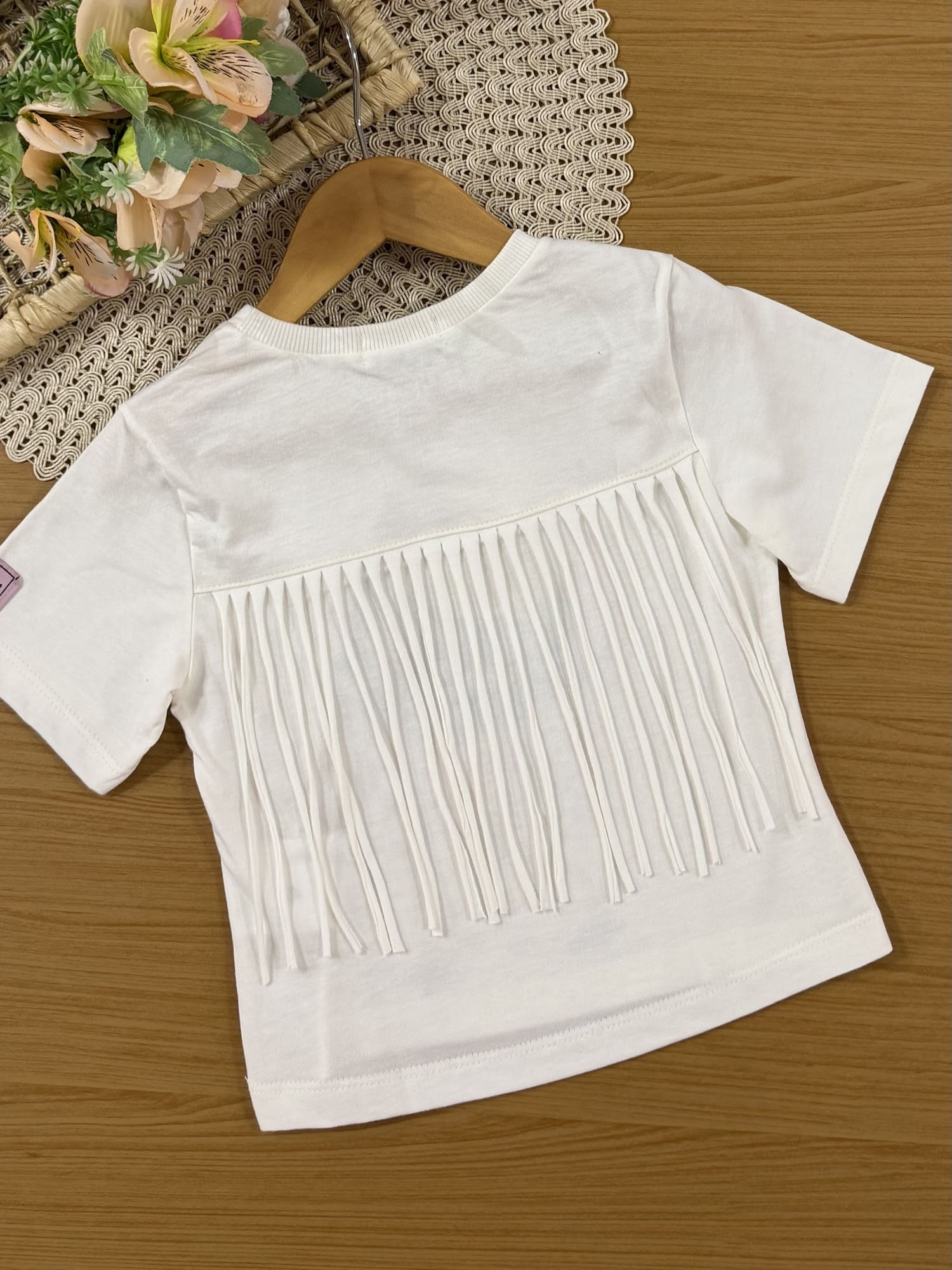 Blusa Infantil Momi Inverno Branca Stitch Cowboy Disney