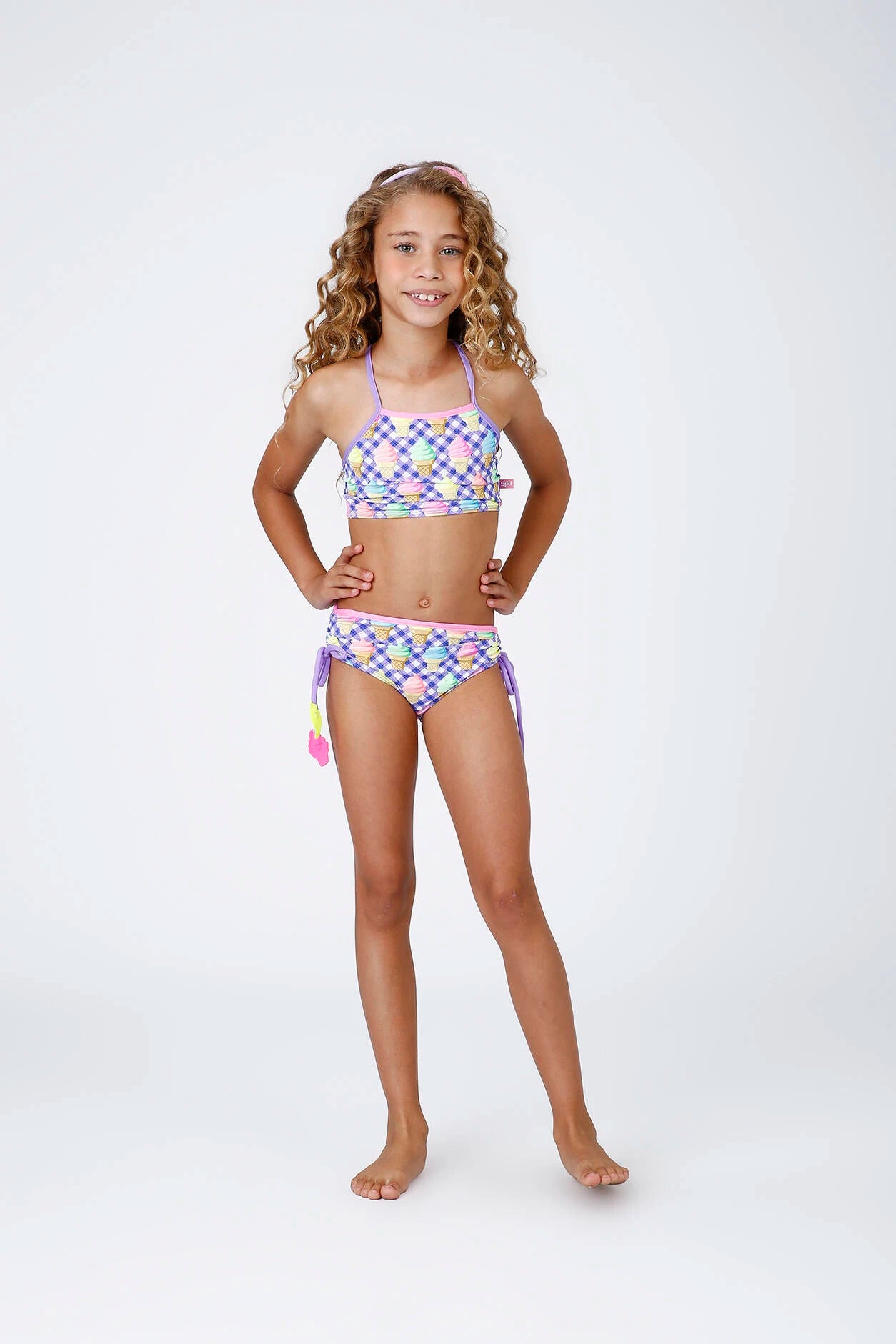 Biquíni Infantil Siri Kids Roxo Laila Ice Cream 43011