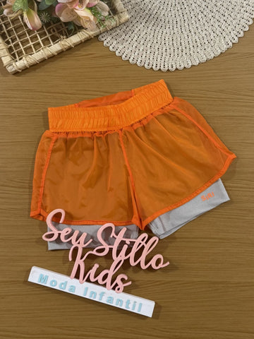 Shorts Infantil Siri Kids Sport Dani Laranja 41743
