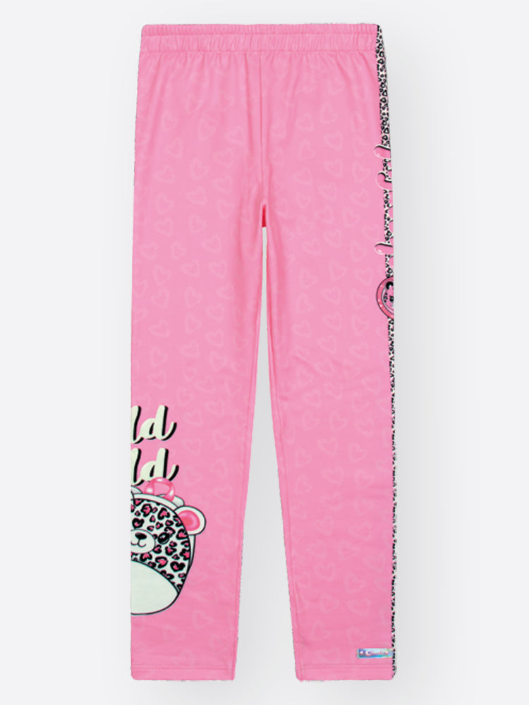 Calça Legging Infantil Térmica Cinti Inverno Rosa Oncinha