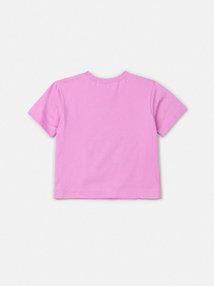Blusa Infantil Animê Rosa Howdy com Strass