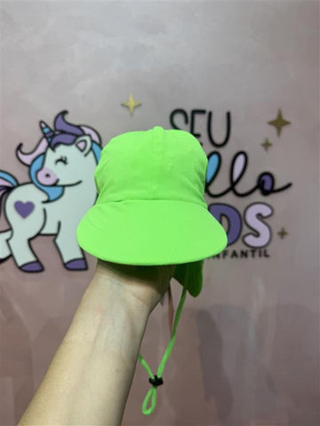 Chapéu Proteção UV infantil Siri Kids Euforia Verde Neon