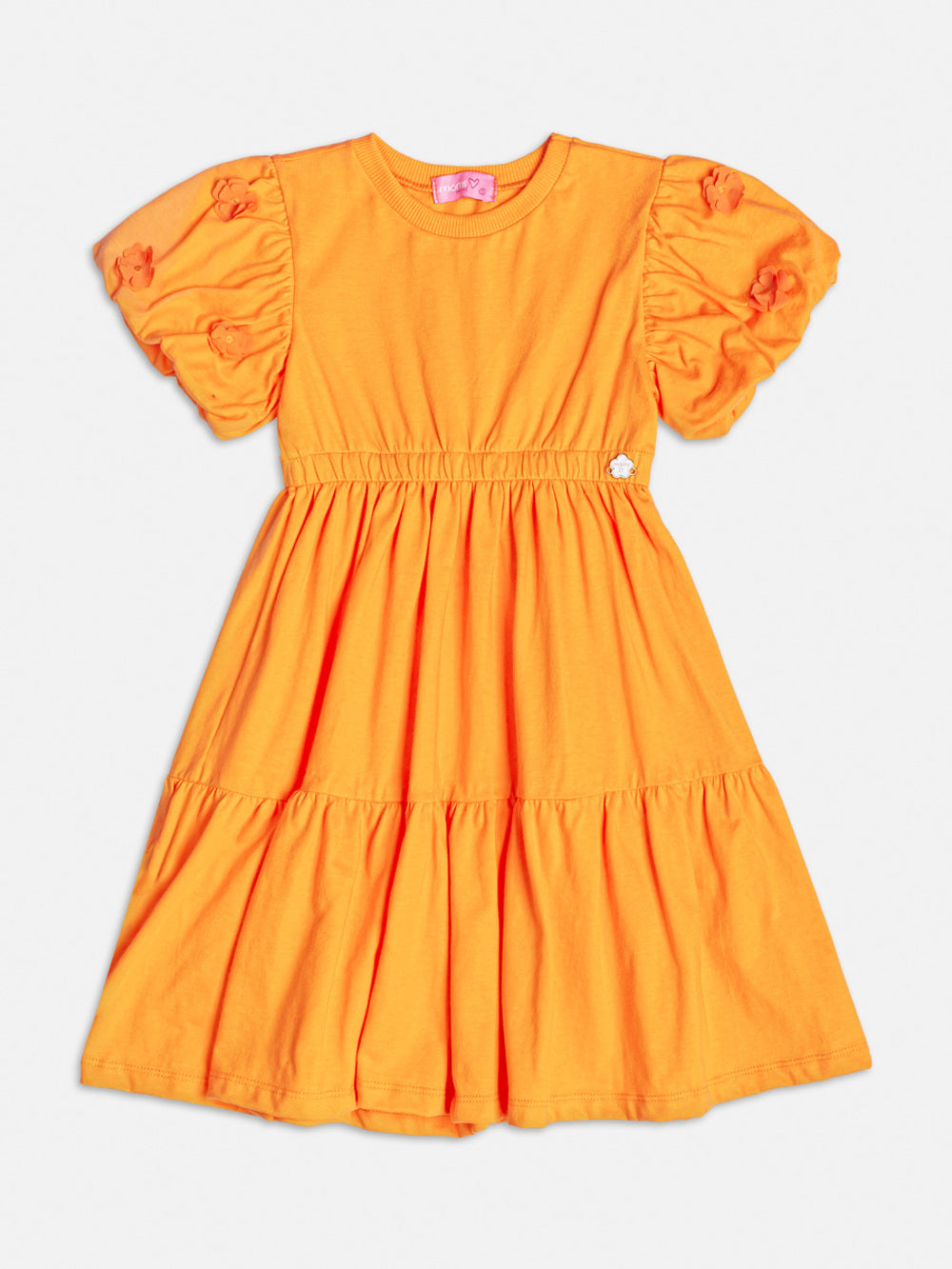 Vestido Infantil Momi Verão Laranja