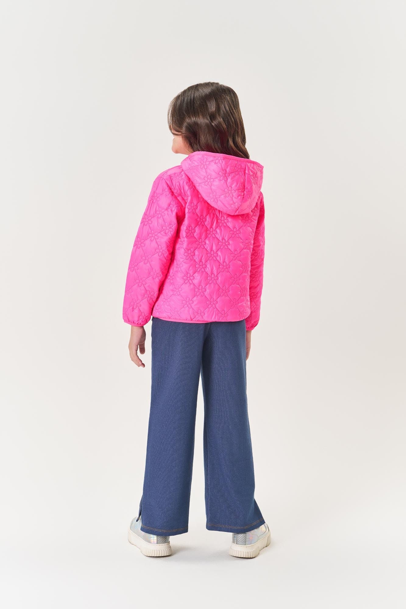 Jaqueta Infantil Cinti Inverno Rosa Neon