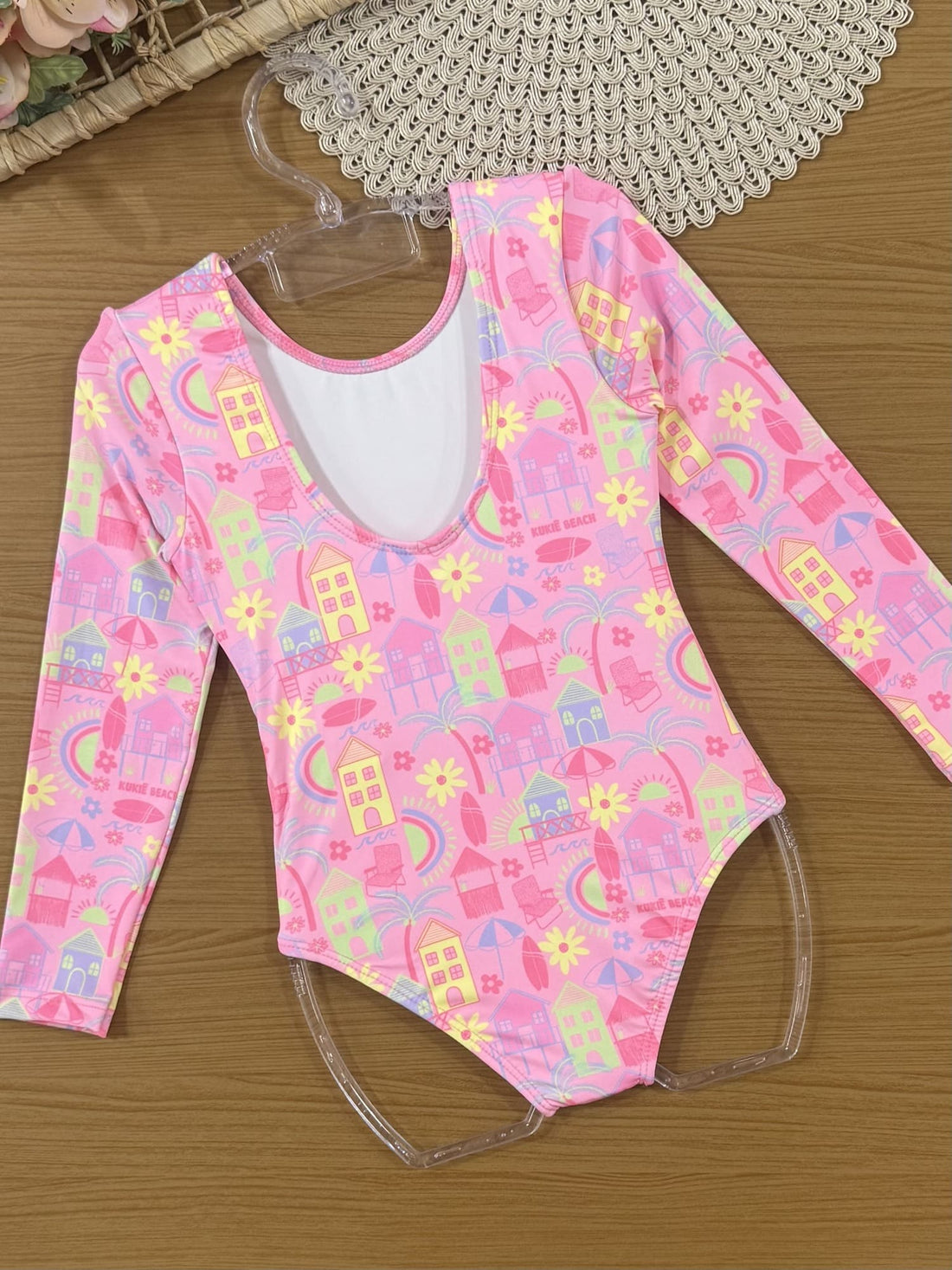 Maiô Infantil Kukiê Verão Rosa Sunshine