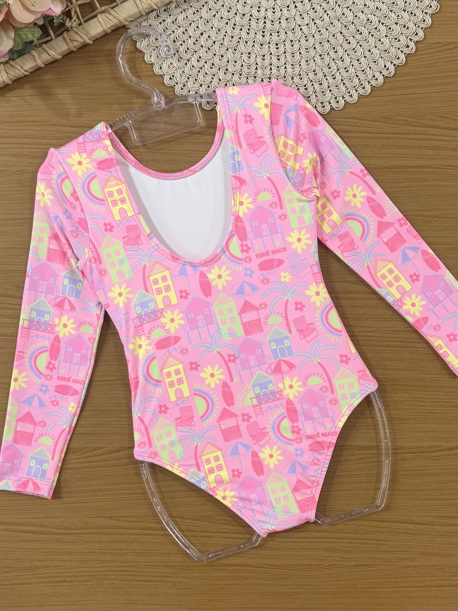 Maiô Infantil Kukiê Verão Rosa Sunshine