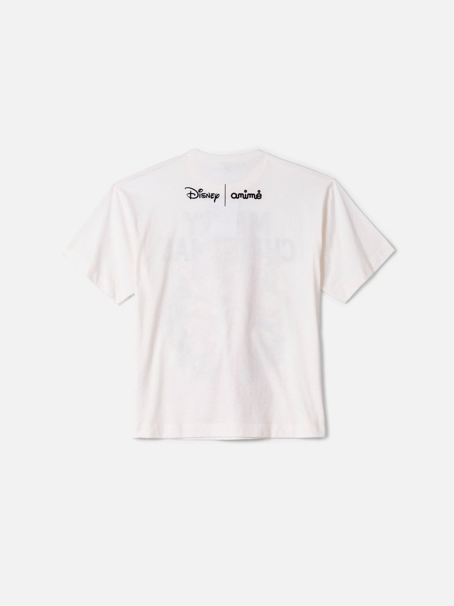 Blusa Para Adulto Animê Verão Branca Mickey e Amigos Natal Disney