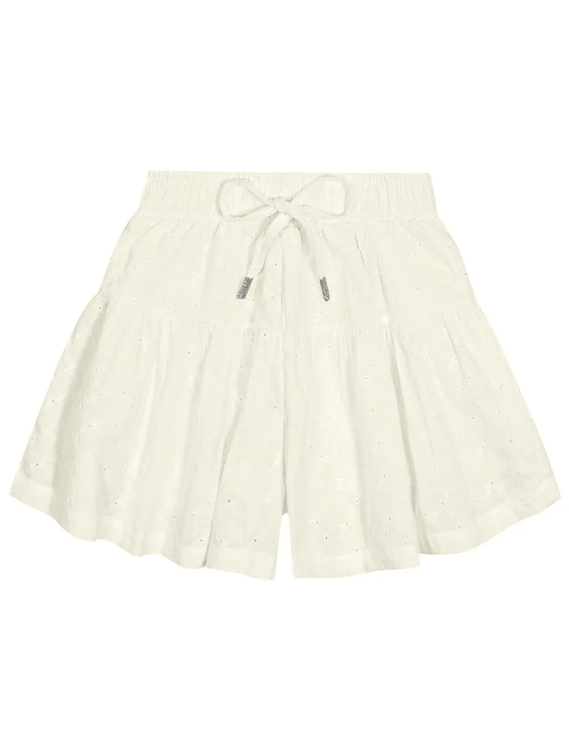 Conjunto Infantil Cinti Verão Shorts e Cropped Off White
