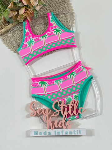 Biquíni Infantil Siri Kids Rosa Mel Tropicandy 43070