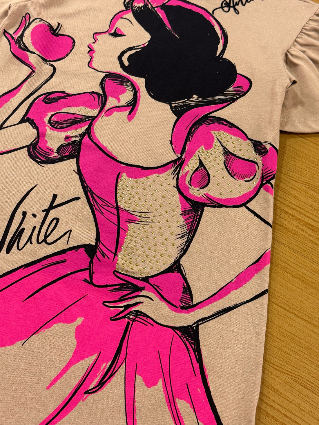 Vestido Infantil Animê Inverno Branca de Neve Disney