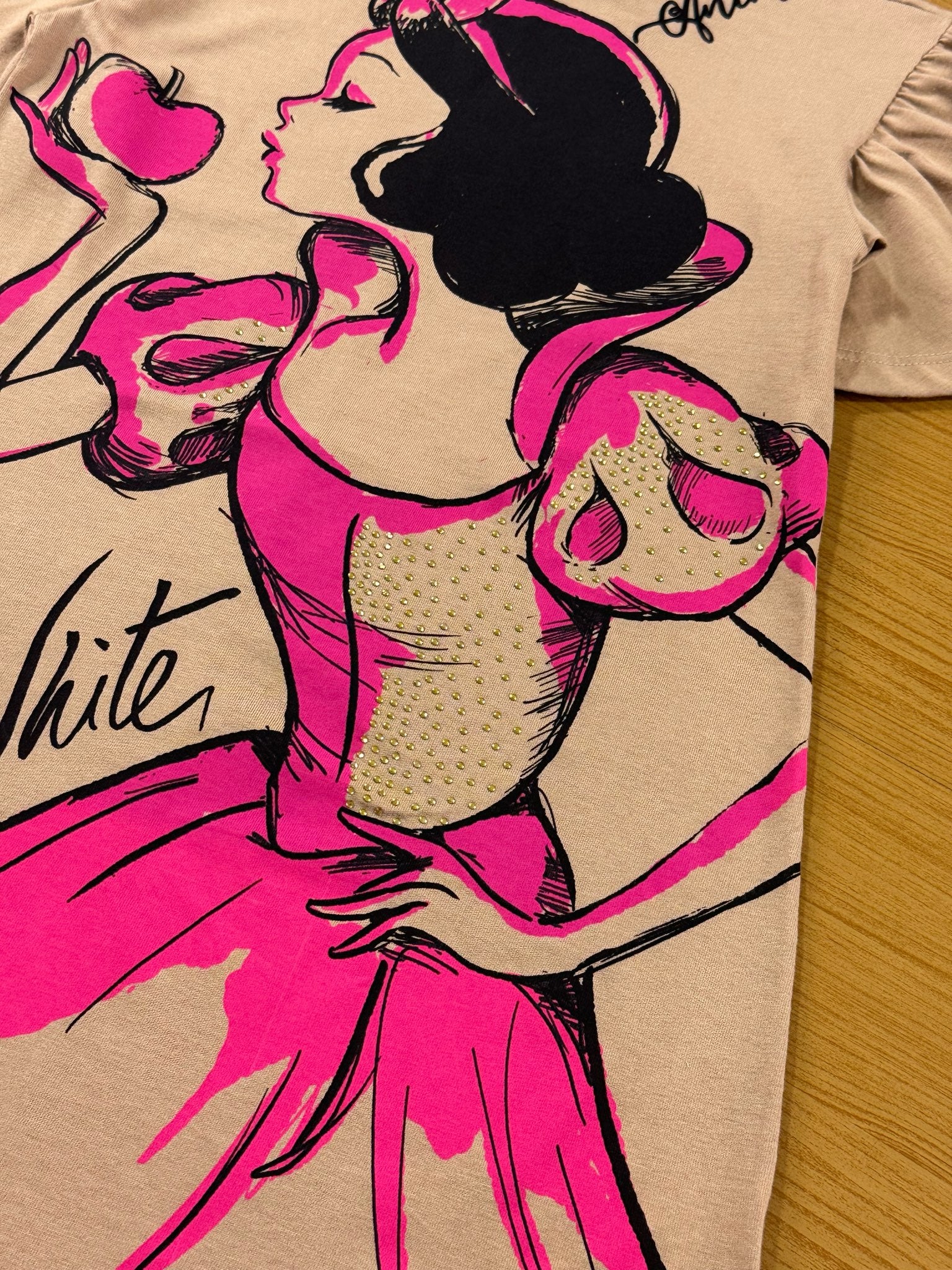 Vestido Infantil Animê Inverno Branca de Neve Disney