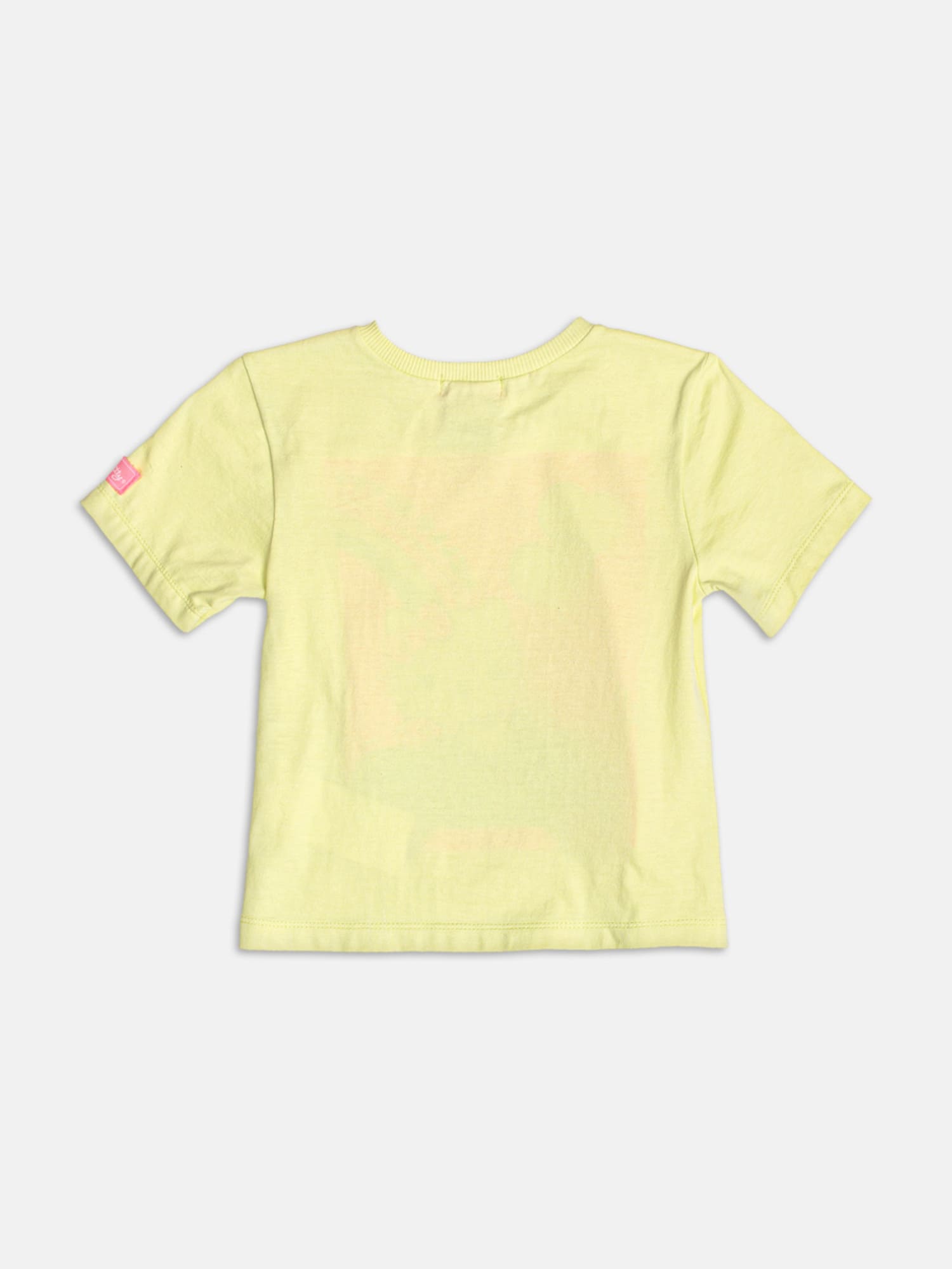 Blusa Infantil Momi Verão Amarelo Hello Kitty com Strass