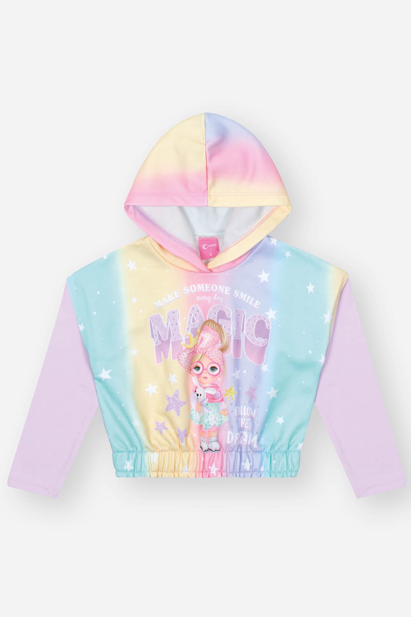 Conjunto Infantil Cinti Inverno Shorts Saia e Moletom Magic