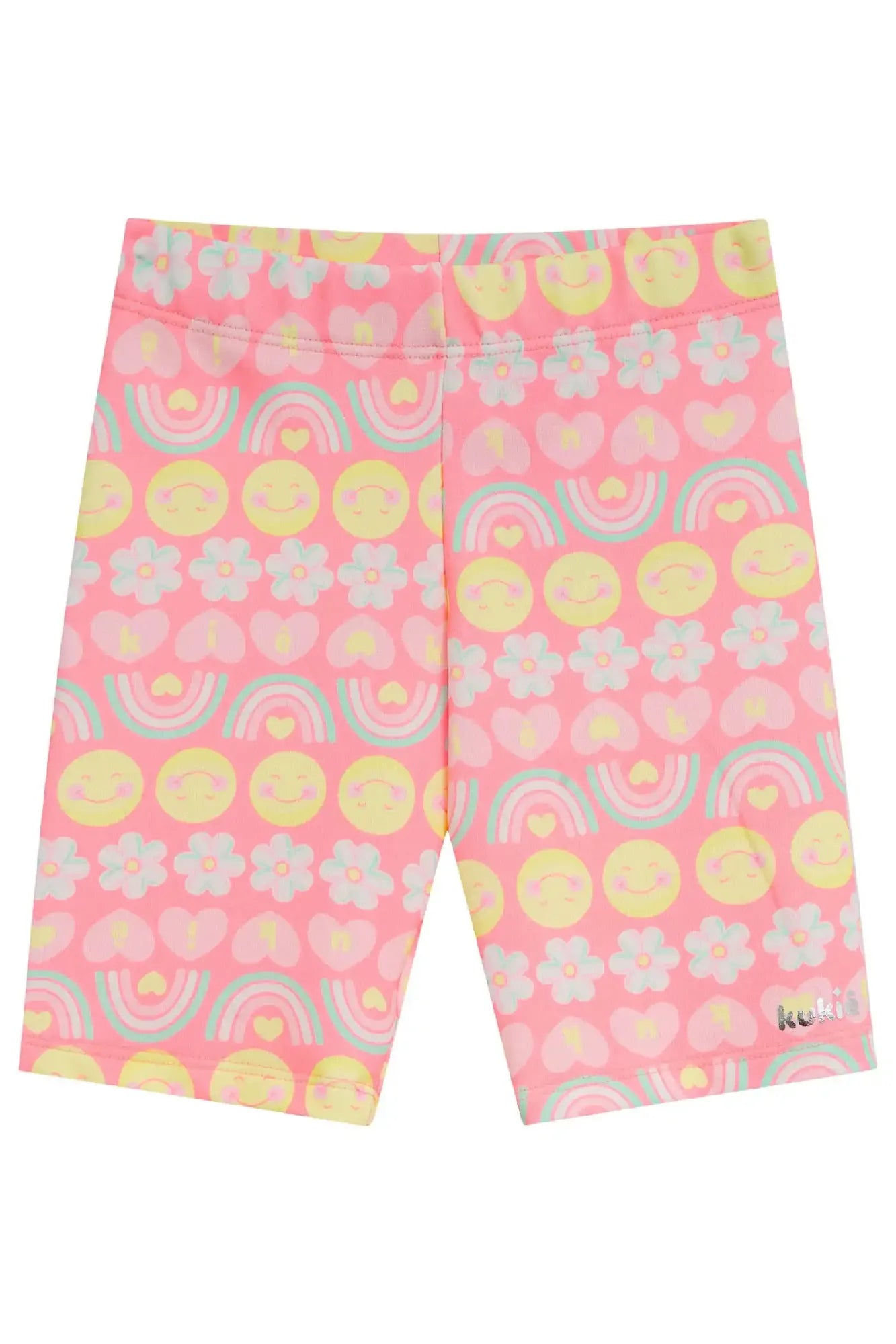 Shorts Ciclista Infantil Menina Kukiê Rosa Smile