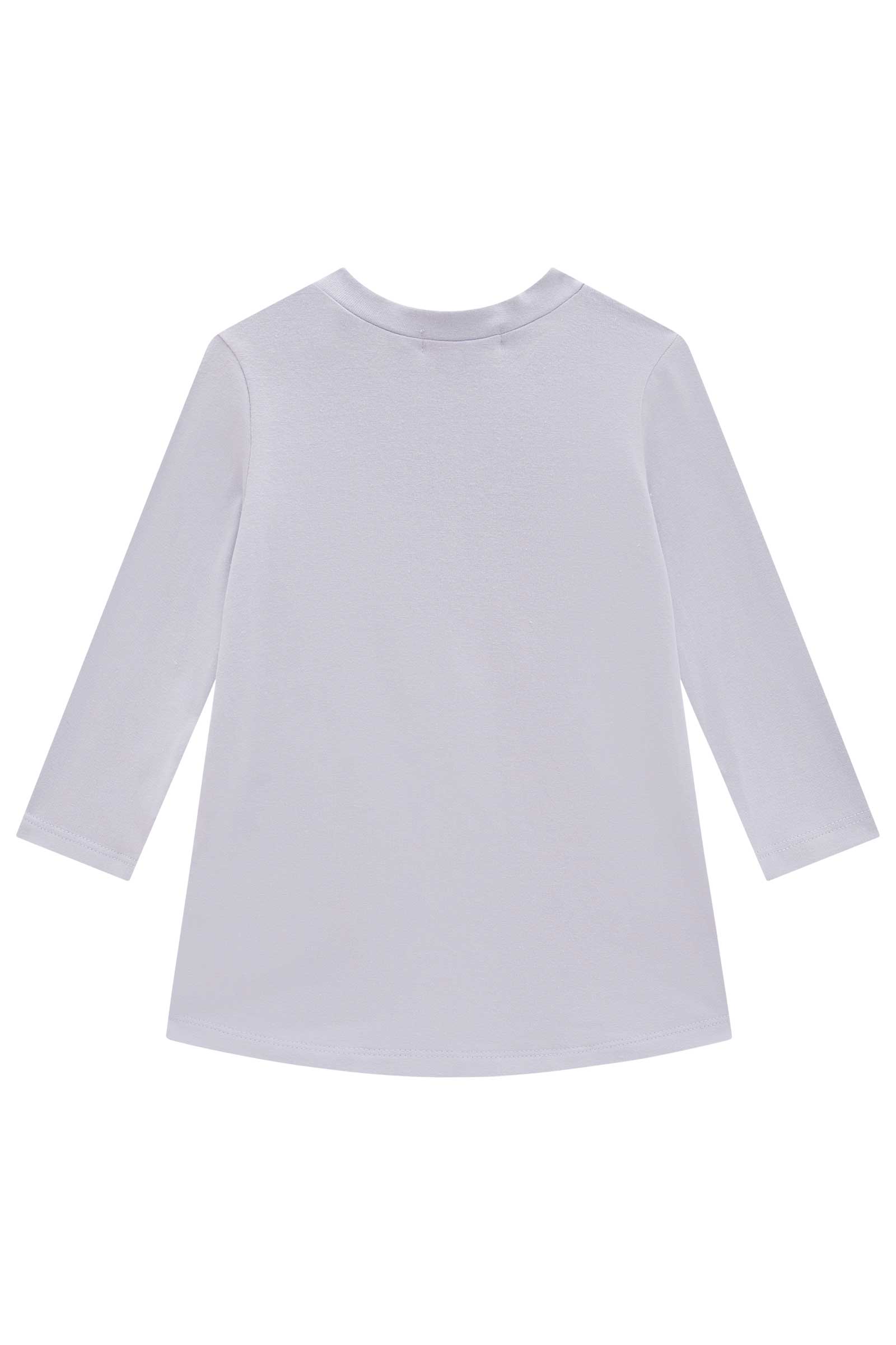Vestido Infantil Kukie Baby Inverno Lilás Ursinho
