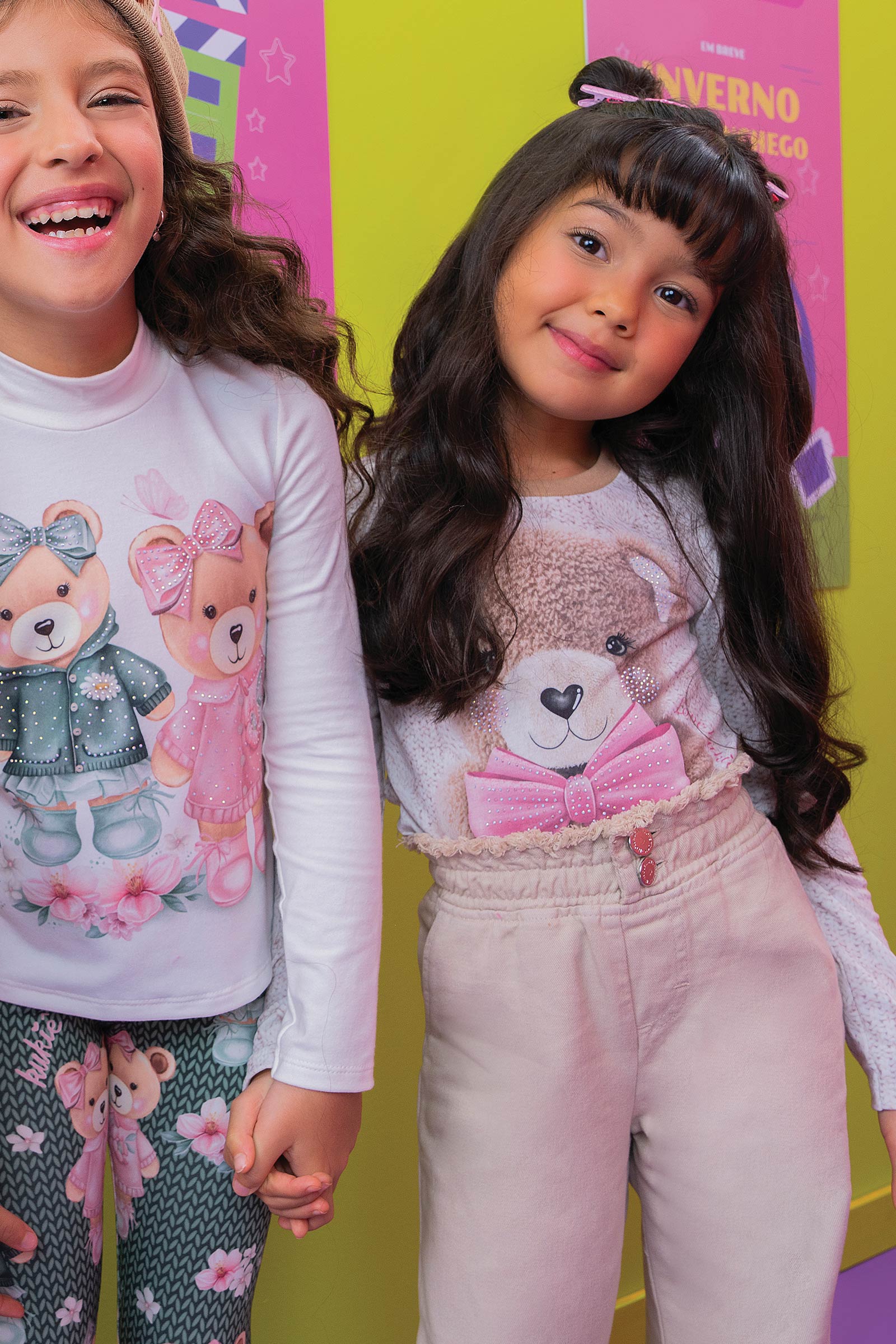 Blusa Infantil Kukie Inverno Manga Longa Ursinha