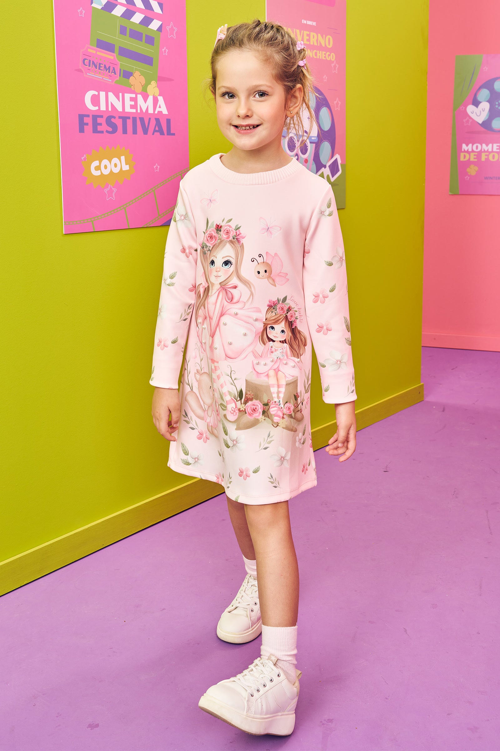 Vestido Infantil Kukie Inverno Fadinha Encanto