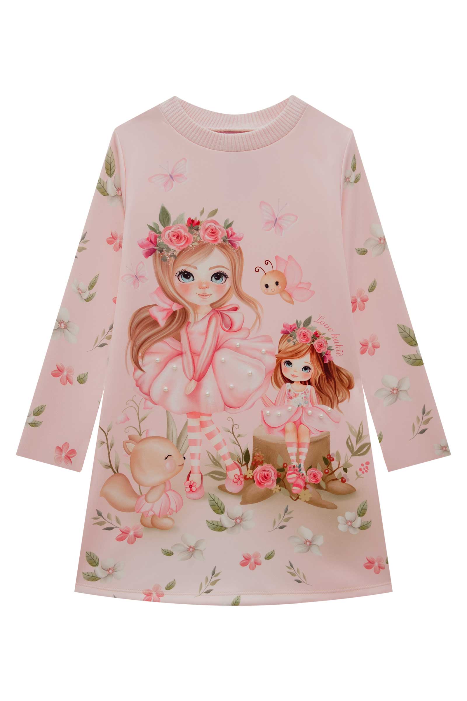 Vestido Infantil Kukie Inverno Fadinha Encanto