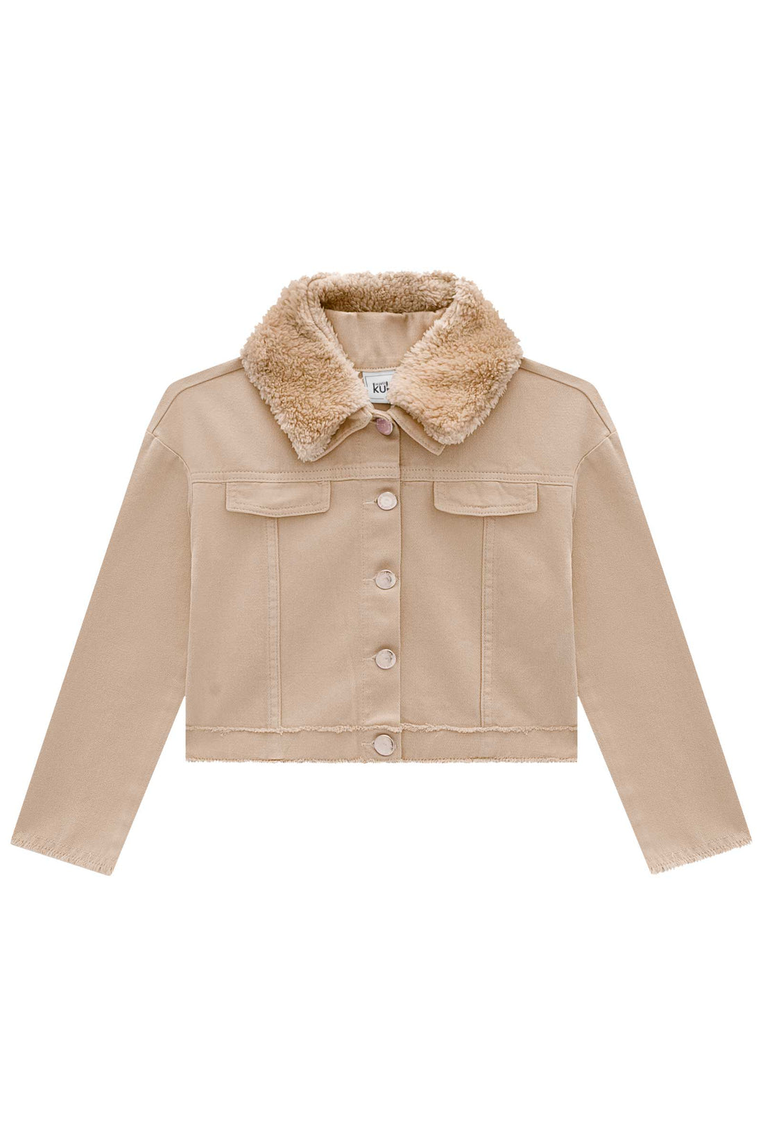 Jaqueta Infantil Kukie Inverno Sarja Bege