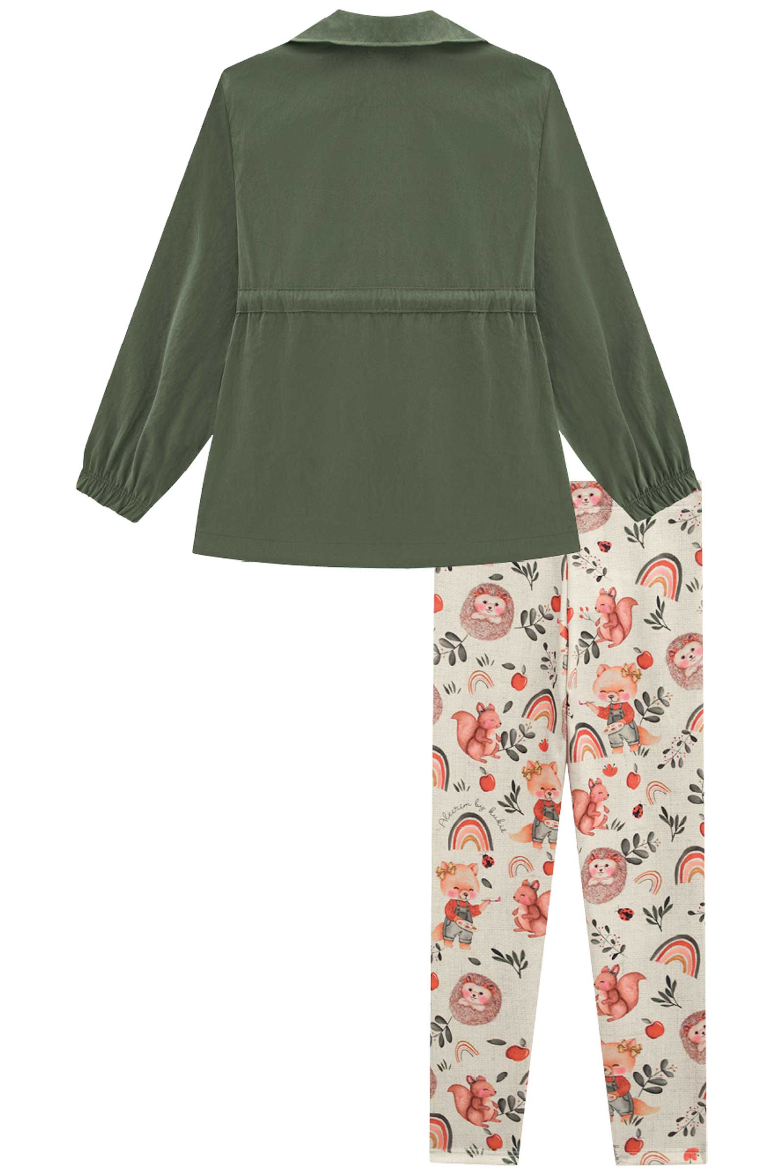 Conjunto Infantil Kukie Alecrim Inverno Calça e Parka Raposa