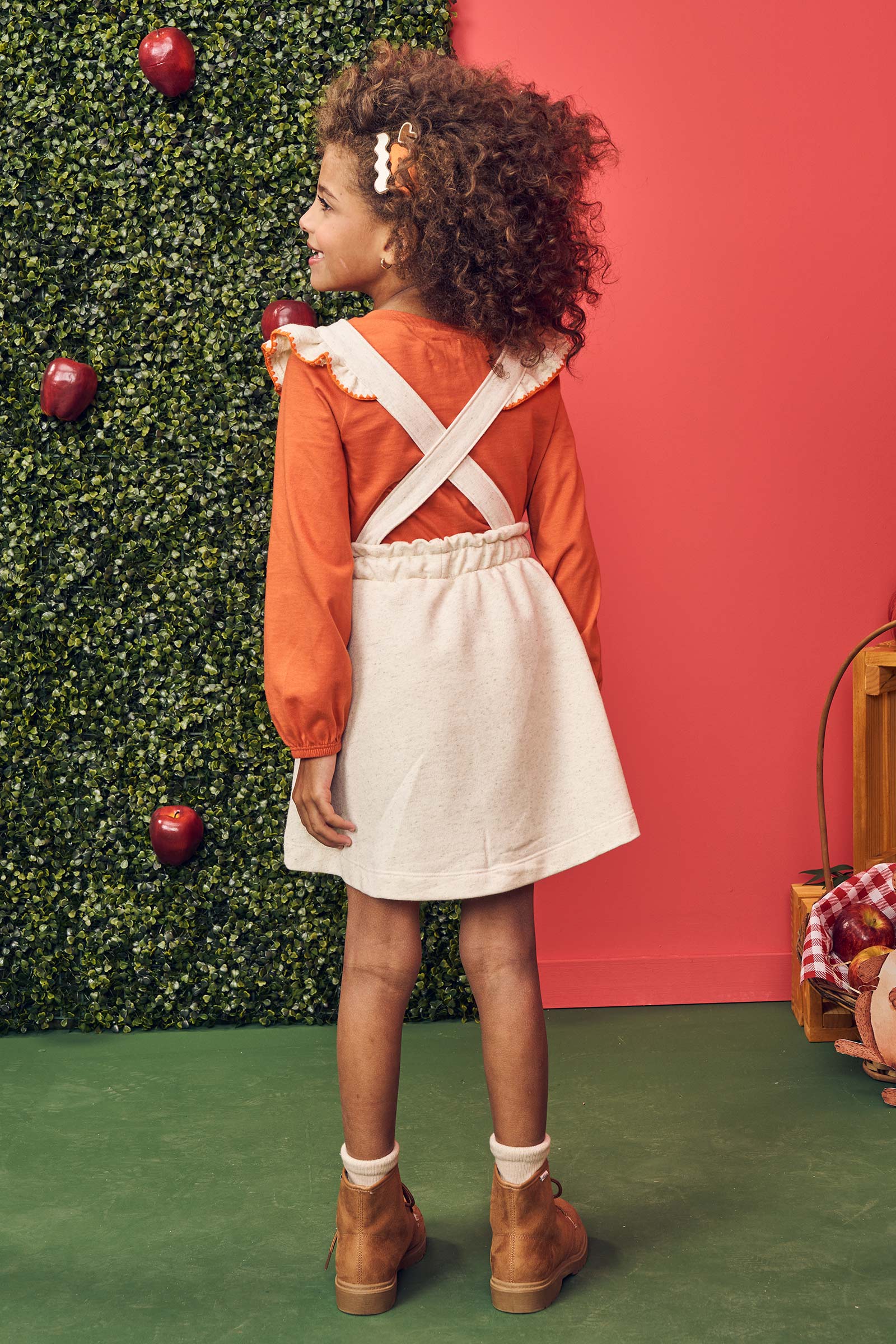Salopete Infantil Kukie Alecrim Inverno com Blusa Raposa