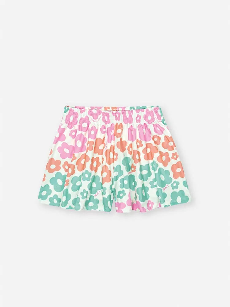Conjunto Infantil Menina Cinti com Shorts e Blusa Flores Coloridas