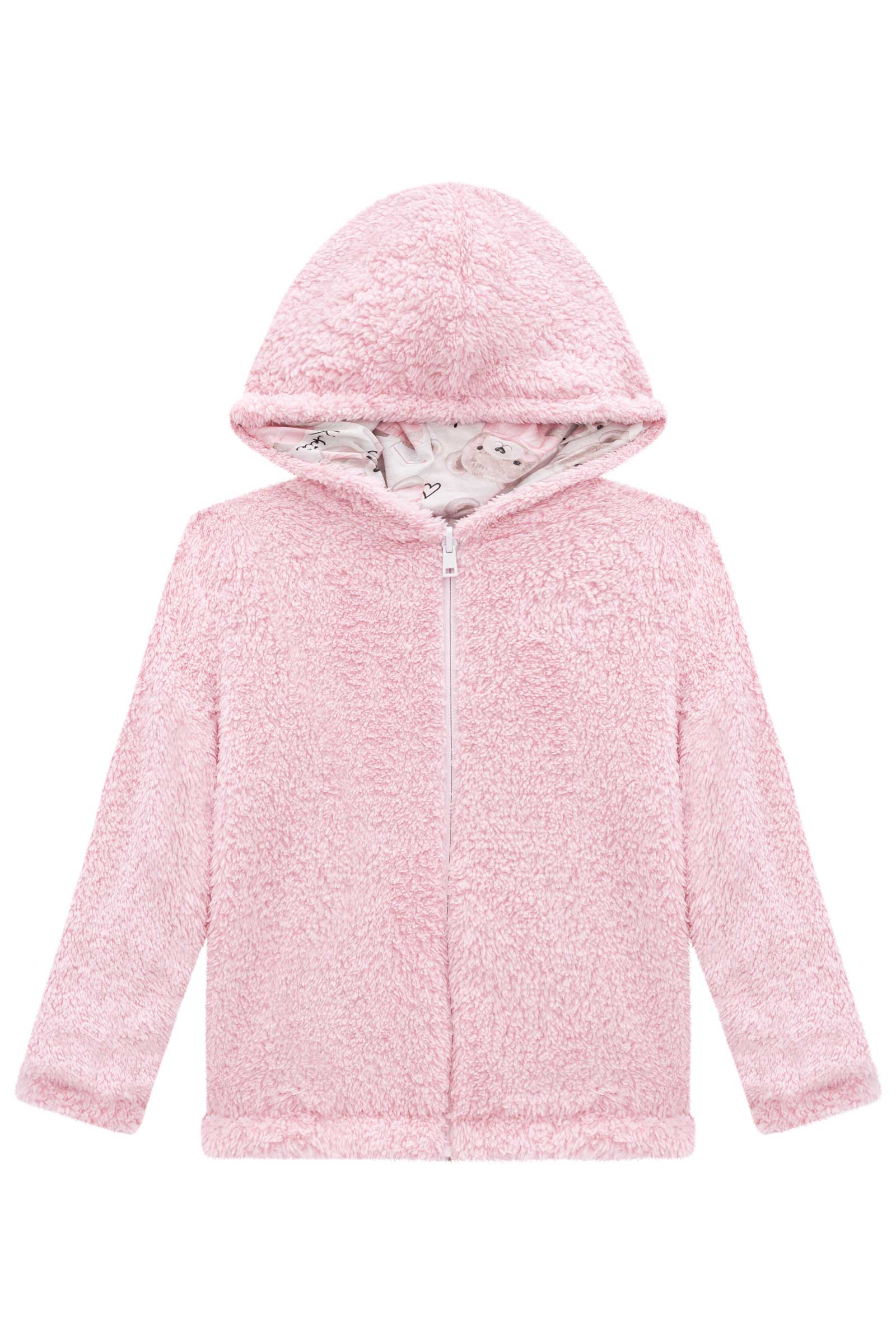 Jaqueta Infantil Kukie Inverno Puffer Ursinha