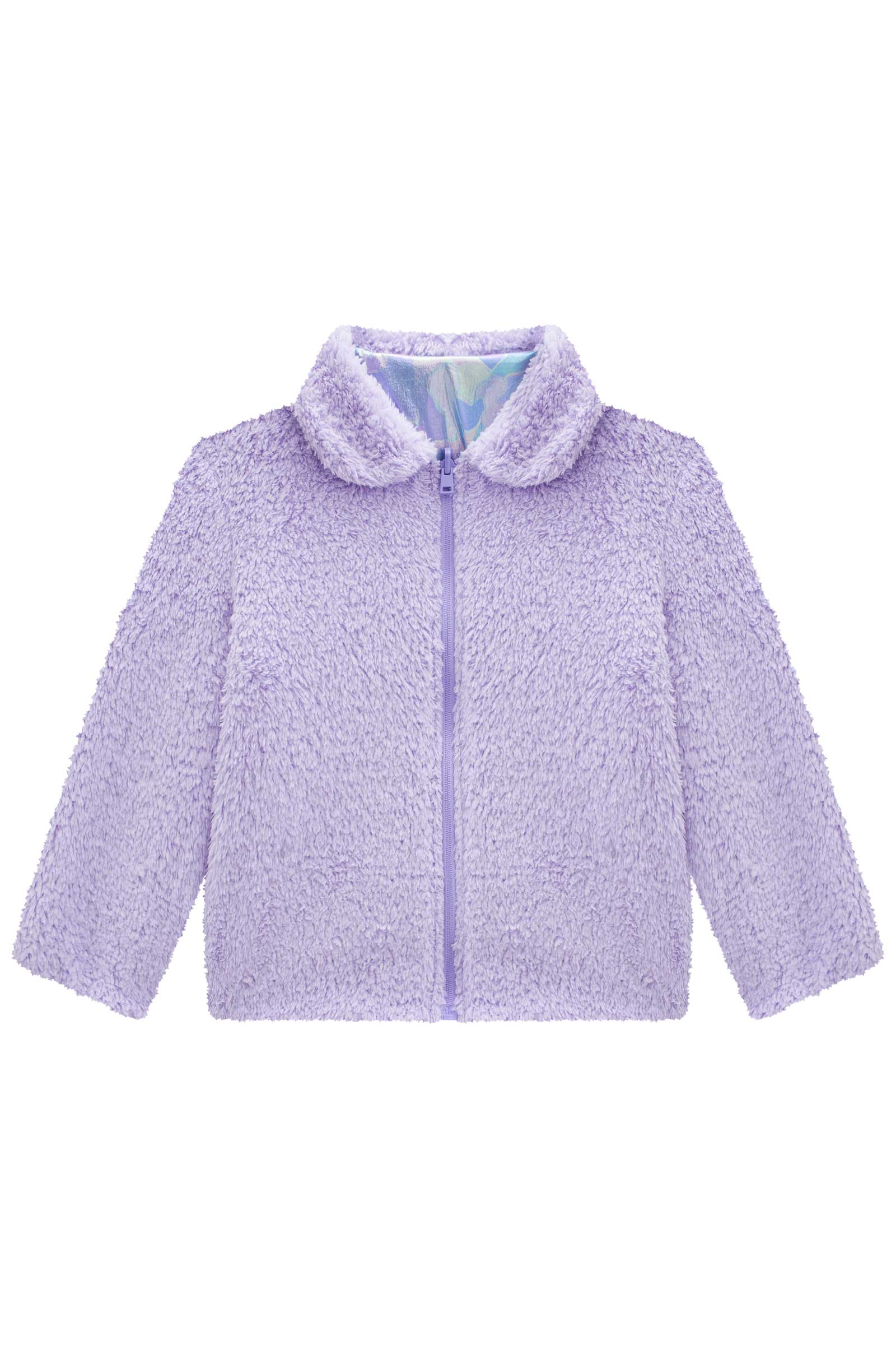 Jaqueta Infantil Kukie Inverno Dupla Face Cintilante