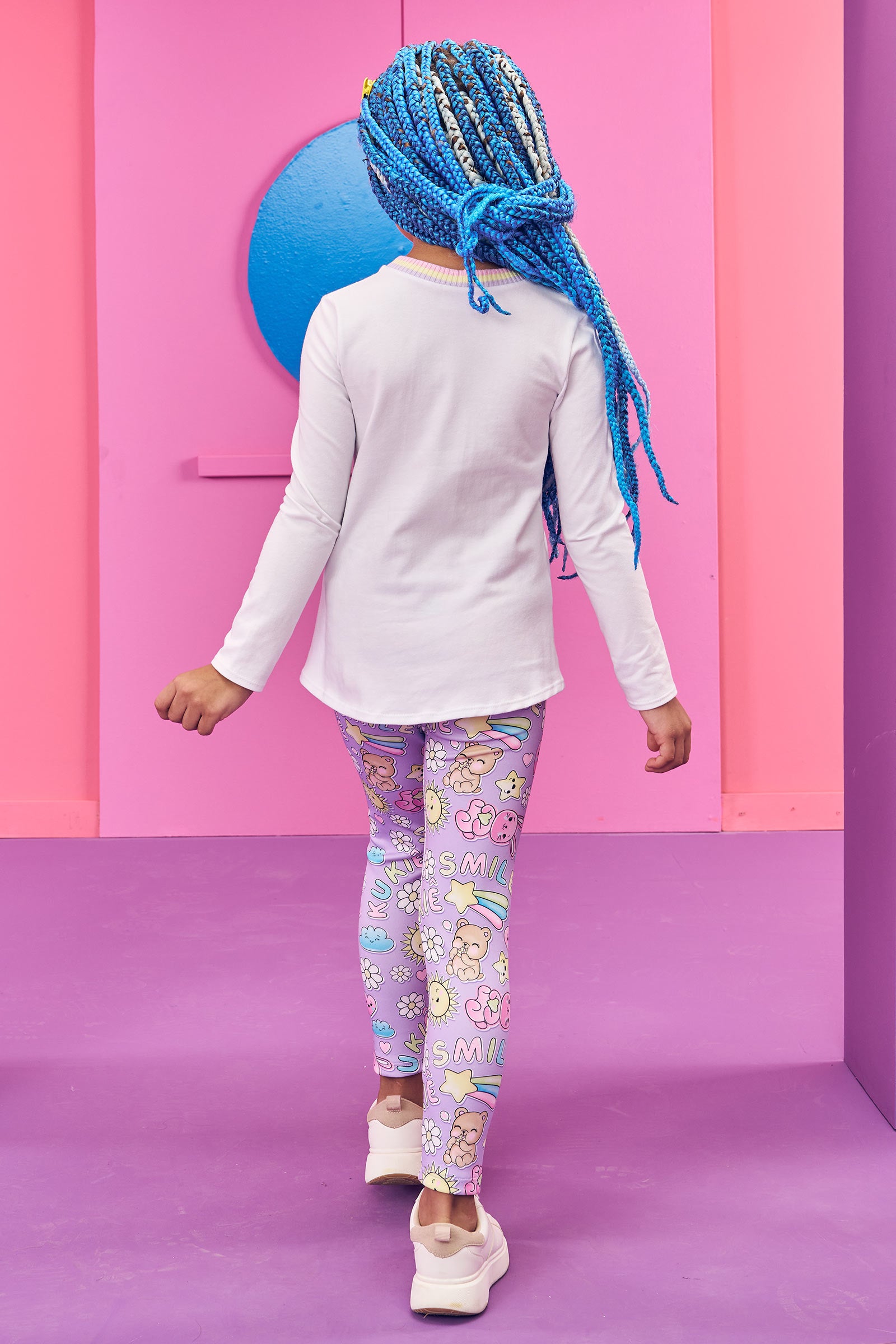 Conjunto Infantil Kukie Inverno Calça e Blusa Arco-Íris