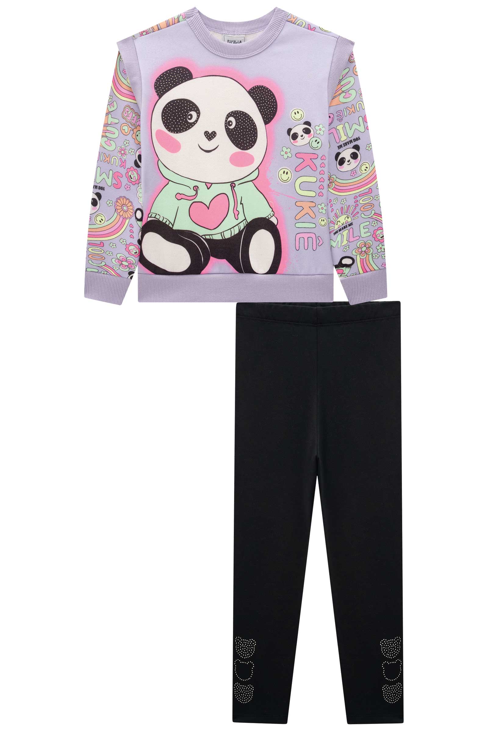 Conjunto Infantil Kukie Inverno Calça e Blusão Panda